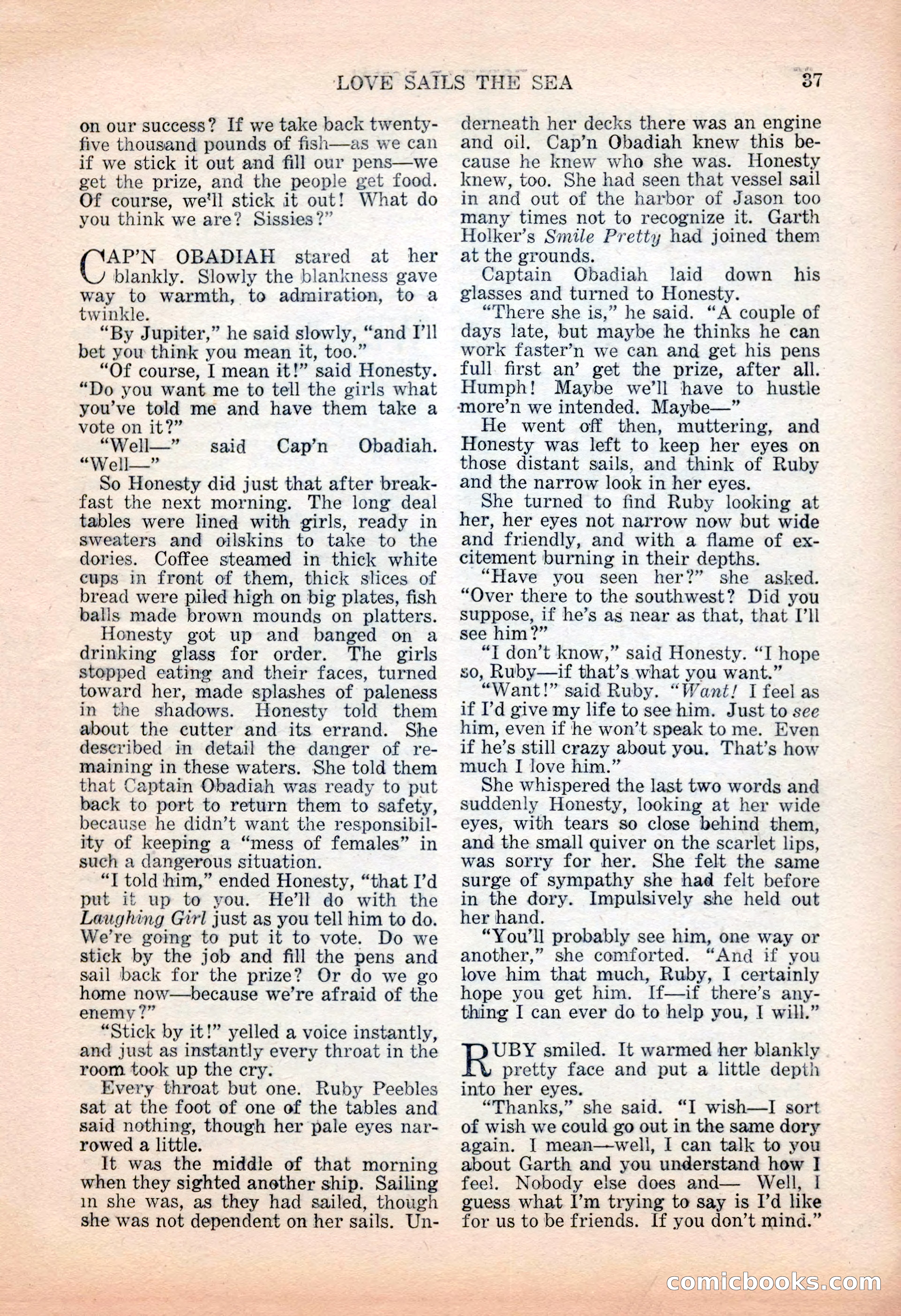 Popular Love, November 1943 — page 37 of 100