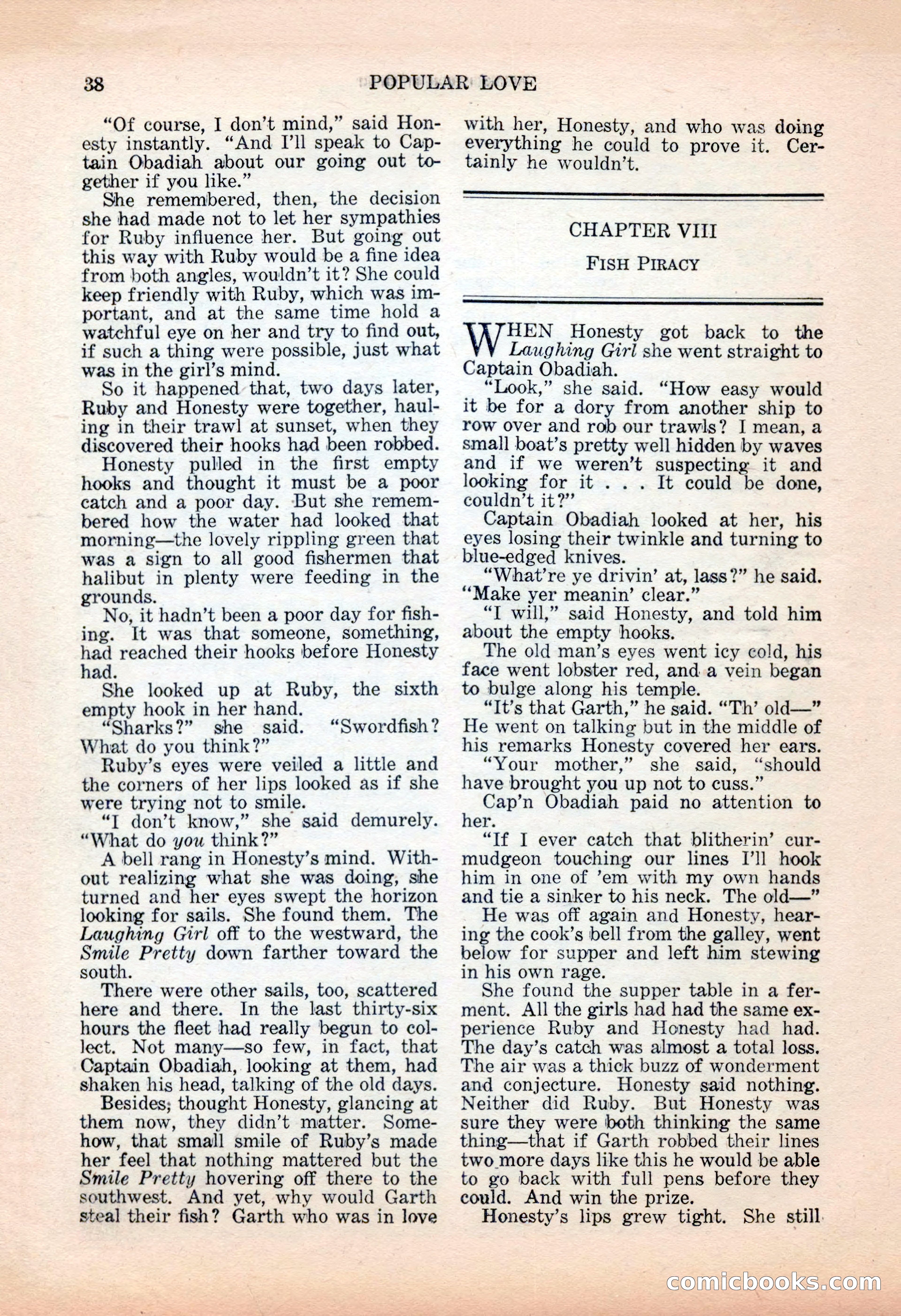 Popular Love, November 1943 — page 38 of 100