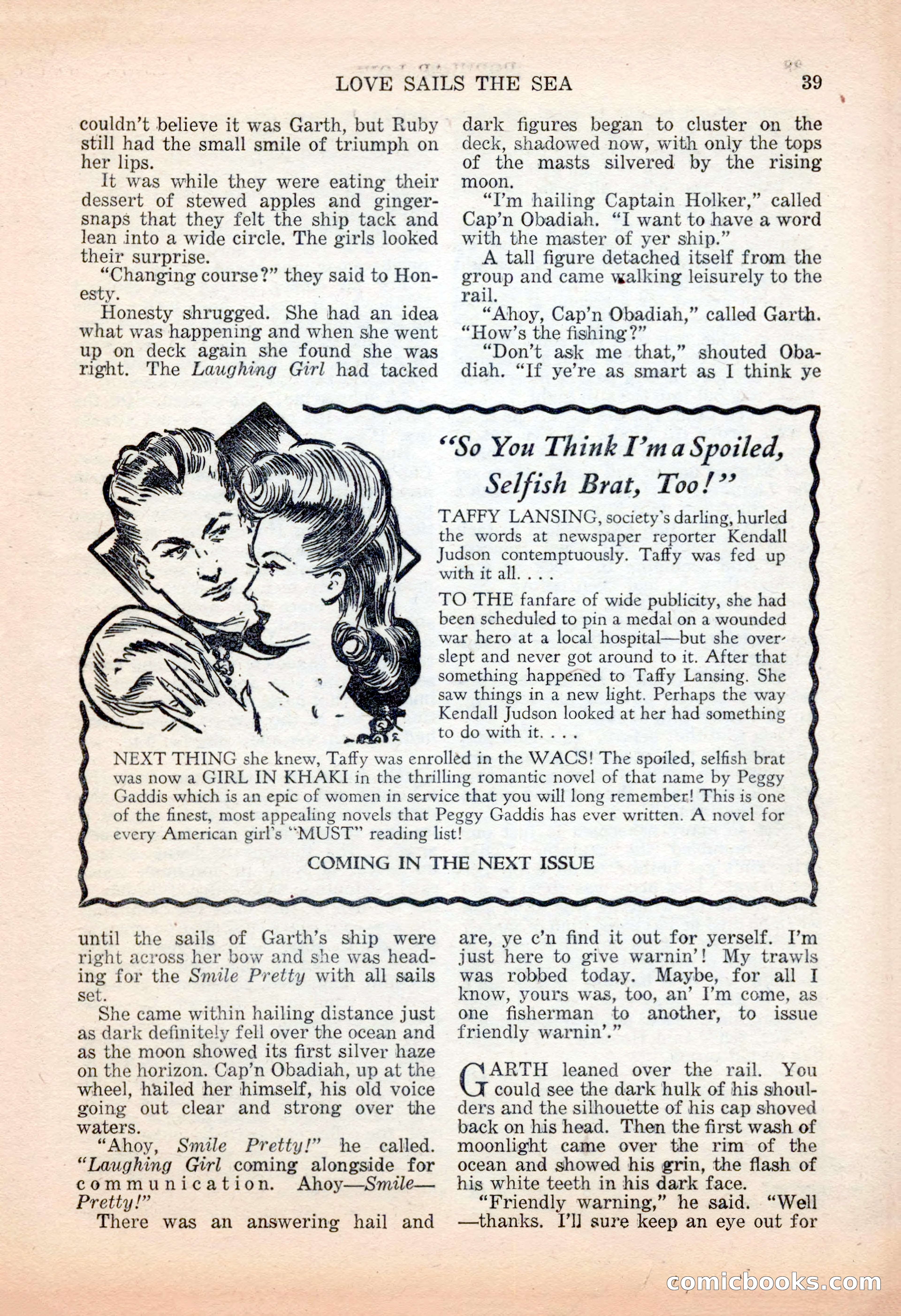 Popular Love, November 1943 — page 39 of 100