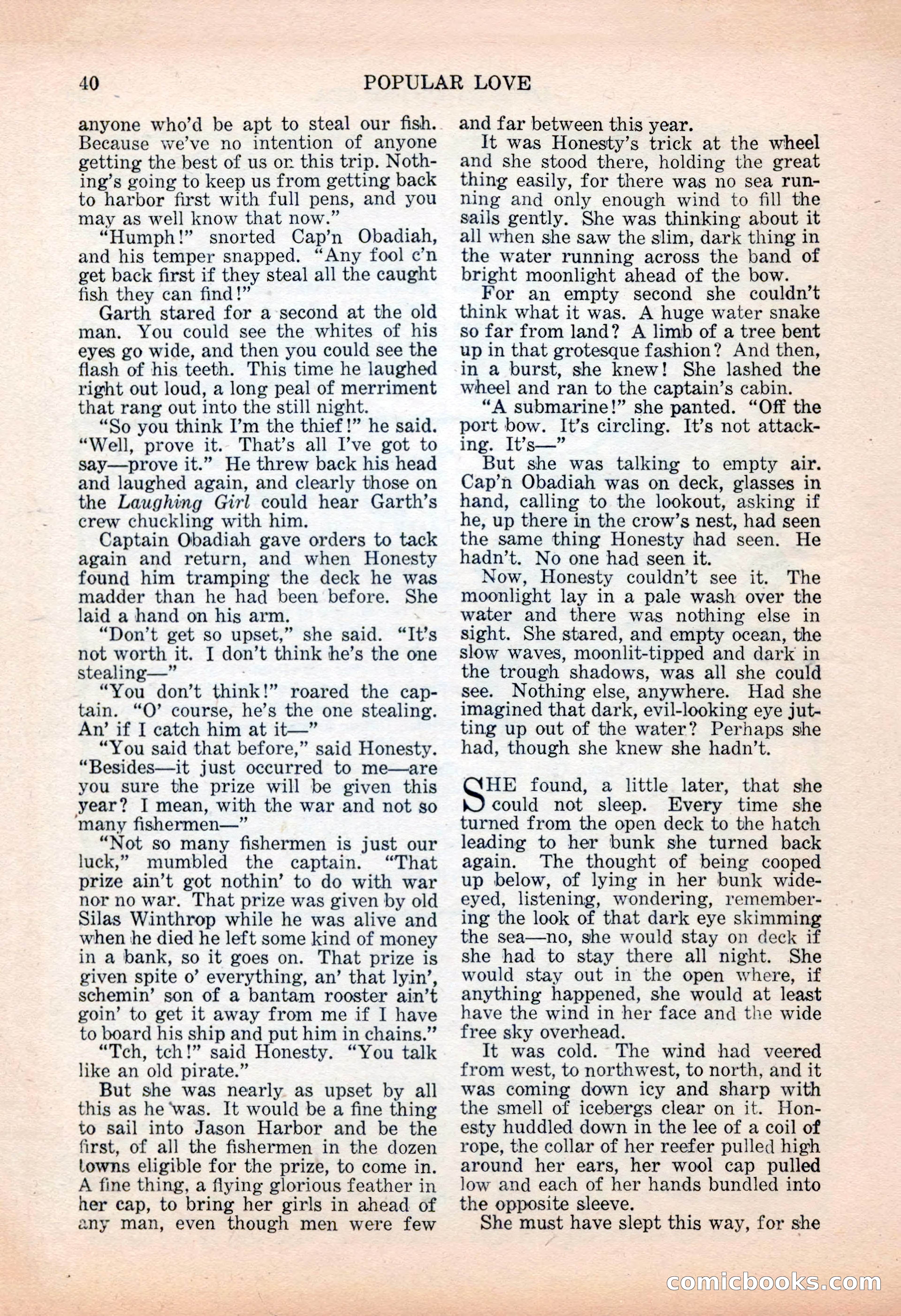 Popular Love, November 1943 — page 40 of 100