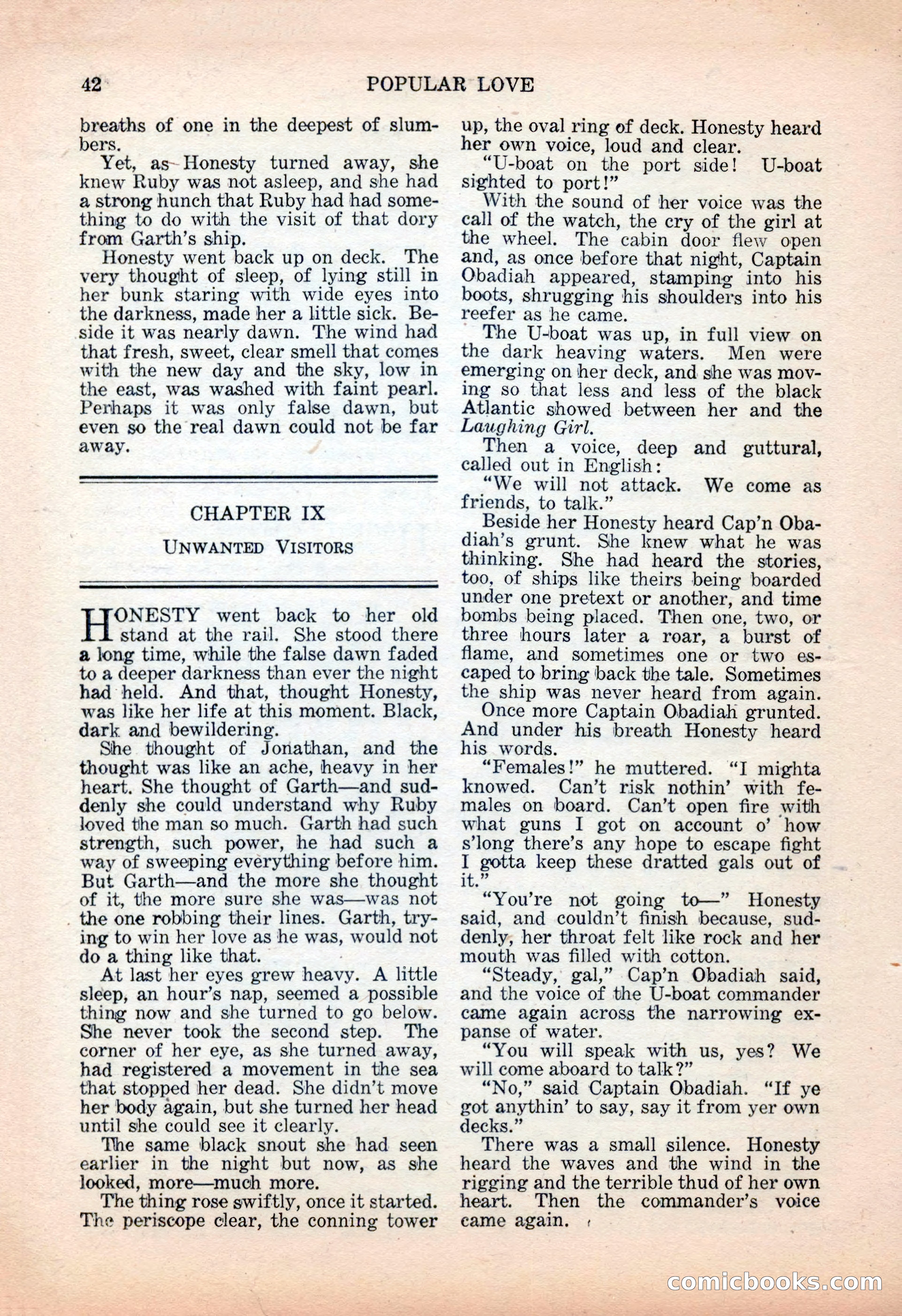Popular Love, November 1943 — page 42 of 100