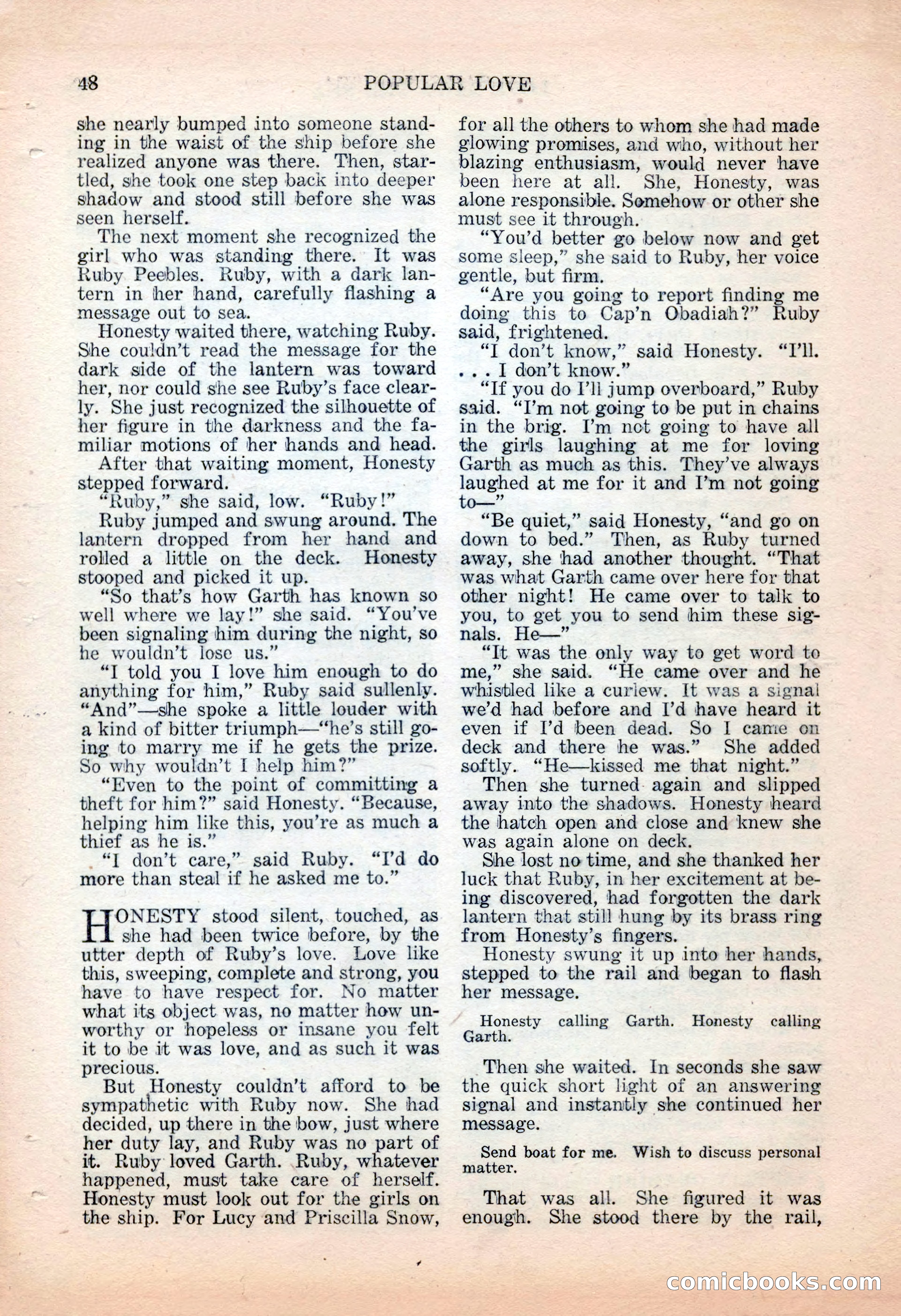 Popular Love, November 1943 — page 48 of 100