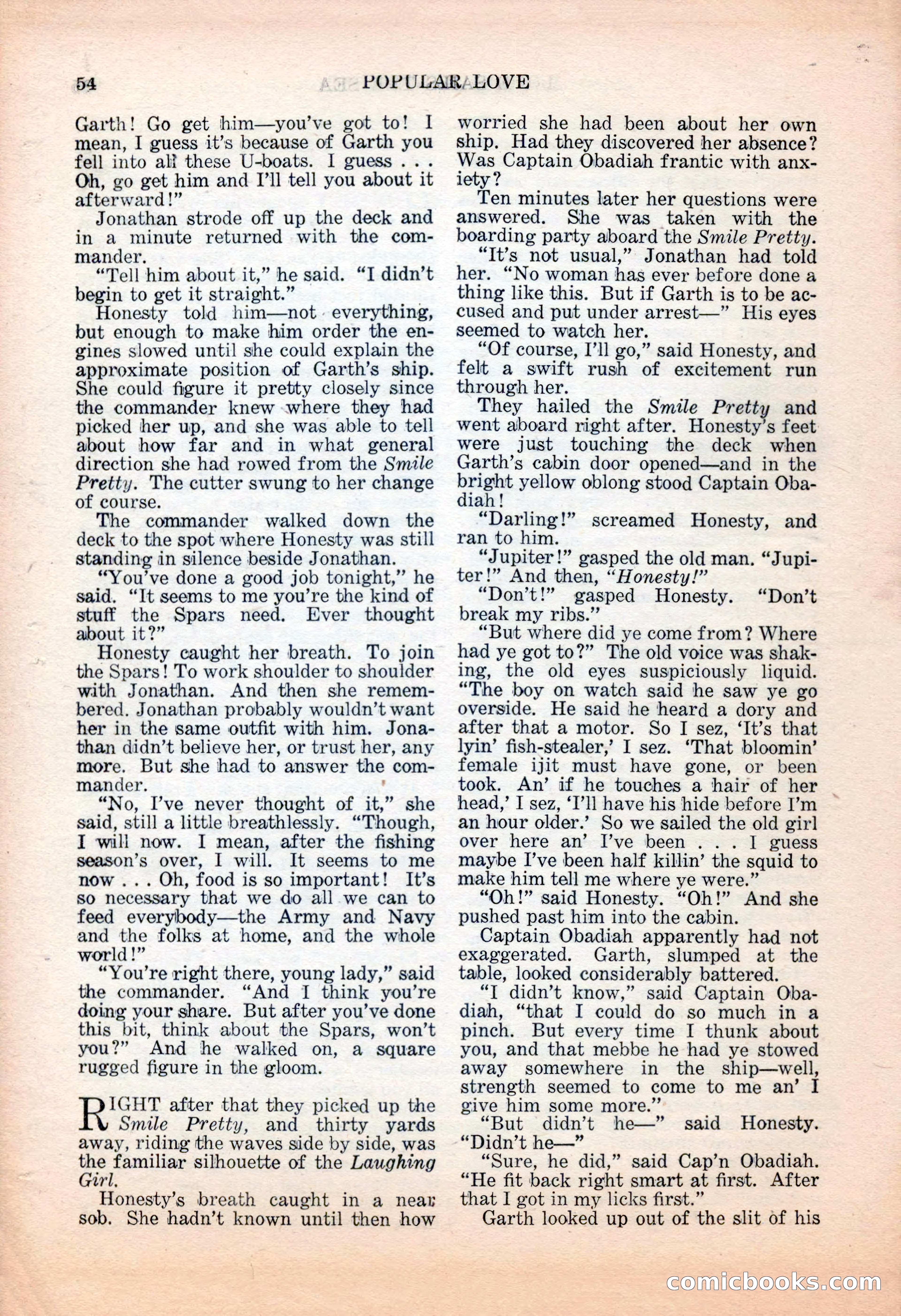 Popular Love, November 1943 — page 54 of 100