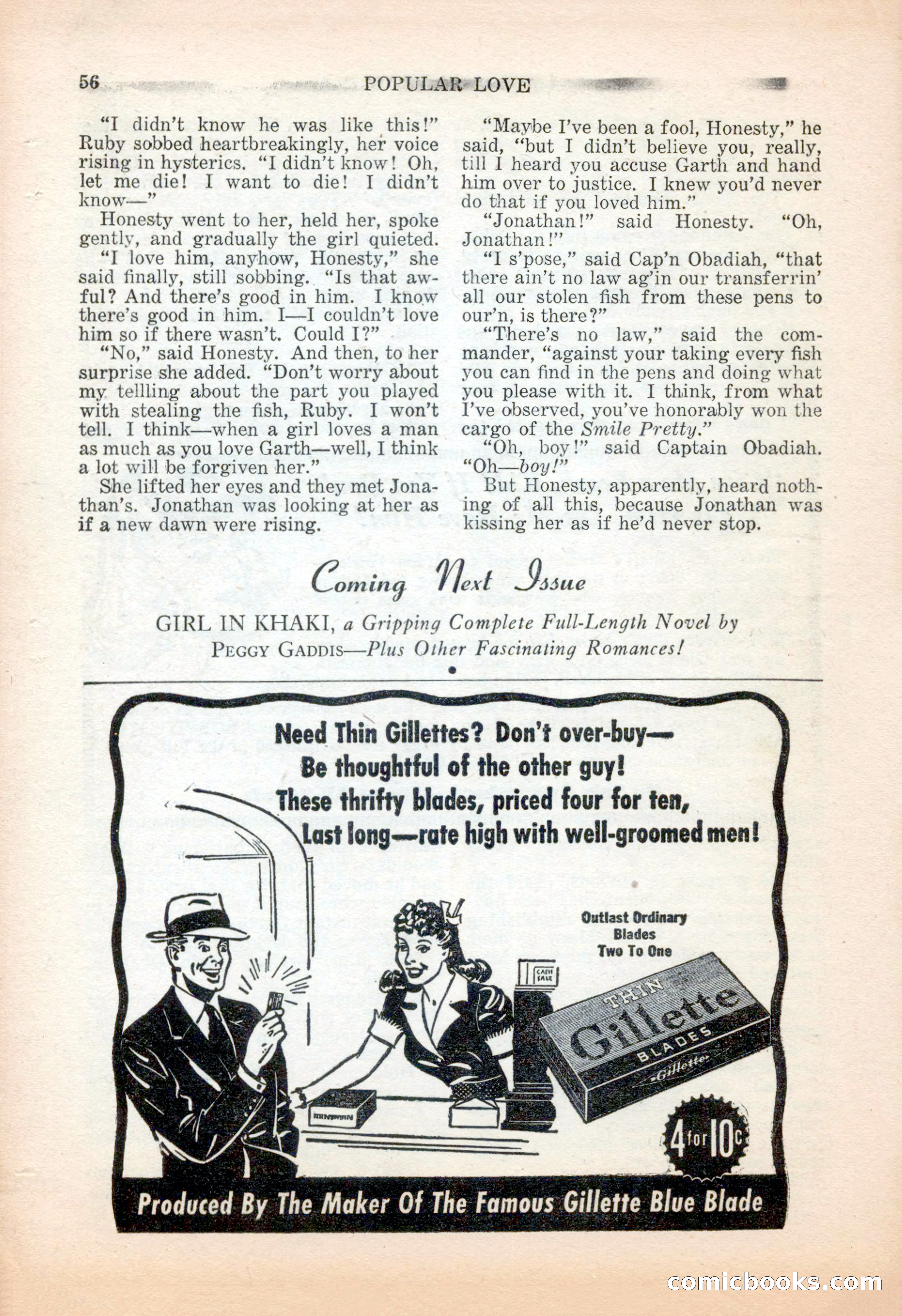 Popular Love, November 1943 — page 56 of 100