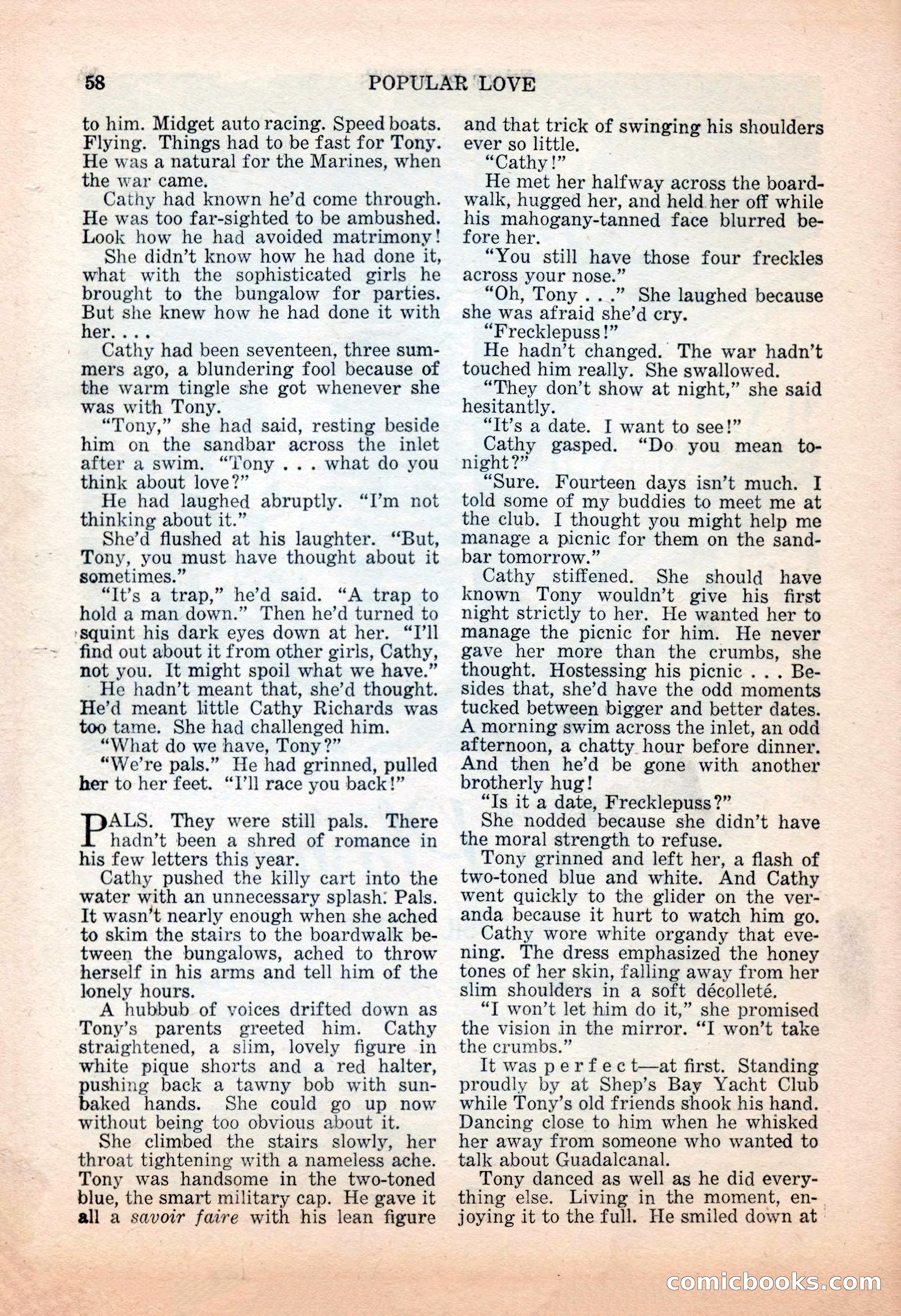 Popular Love, November 1943 — page 58 of 100