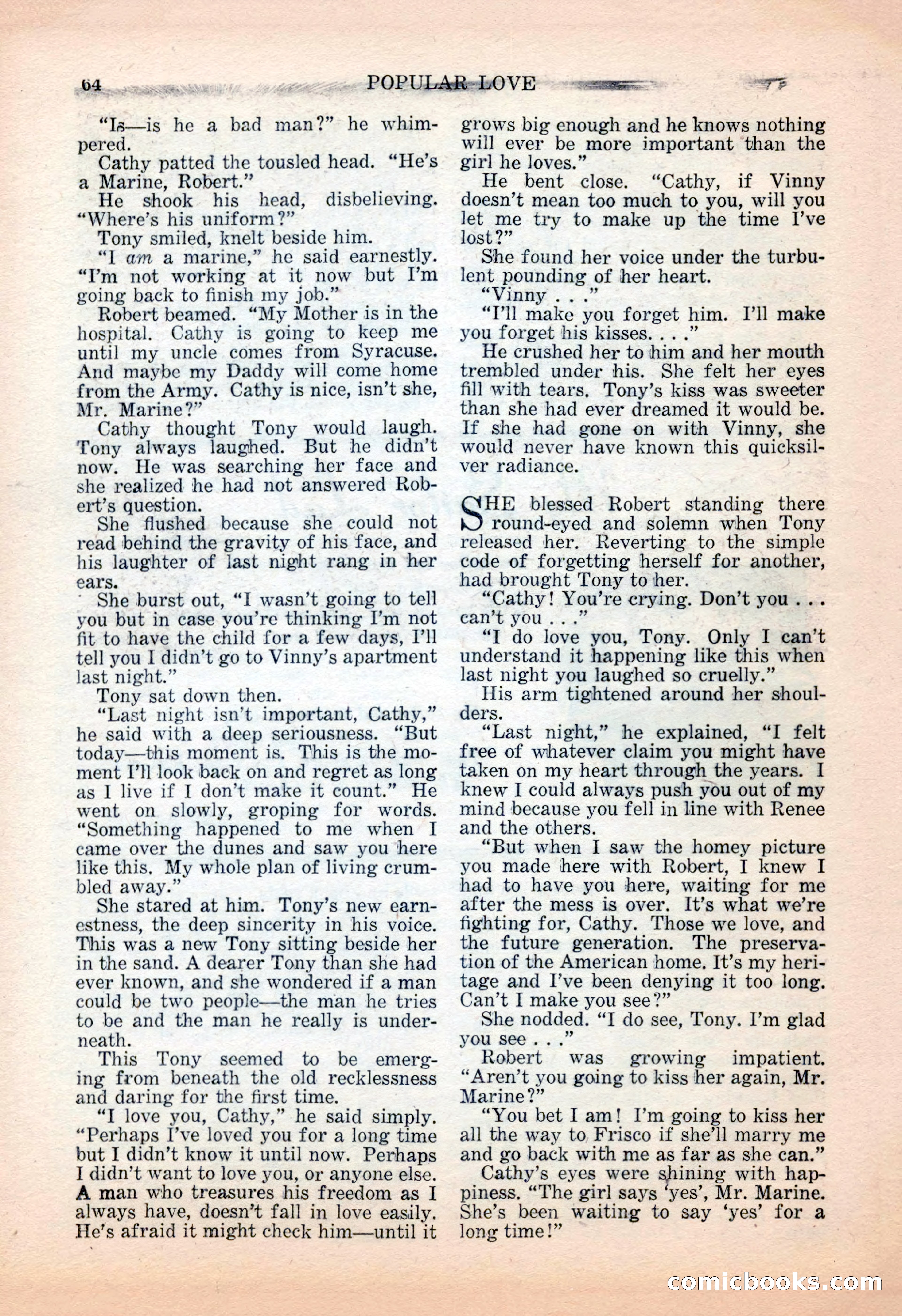 Popular Love, November 1943 — page 64 of 100
