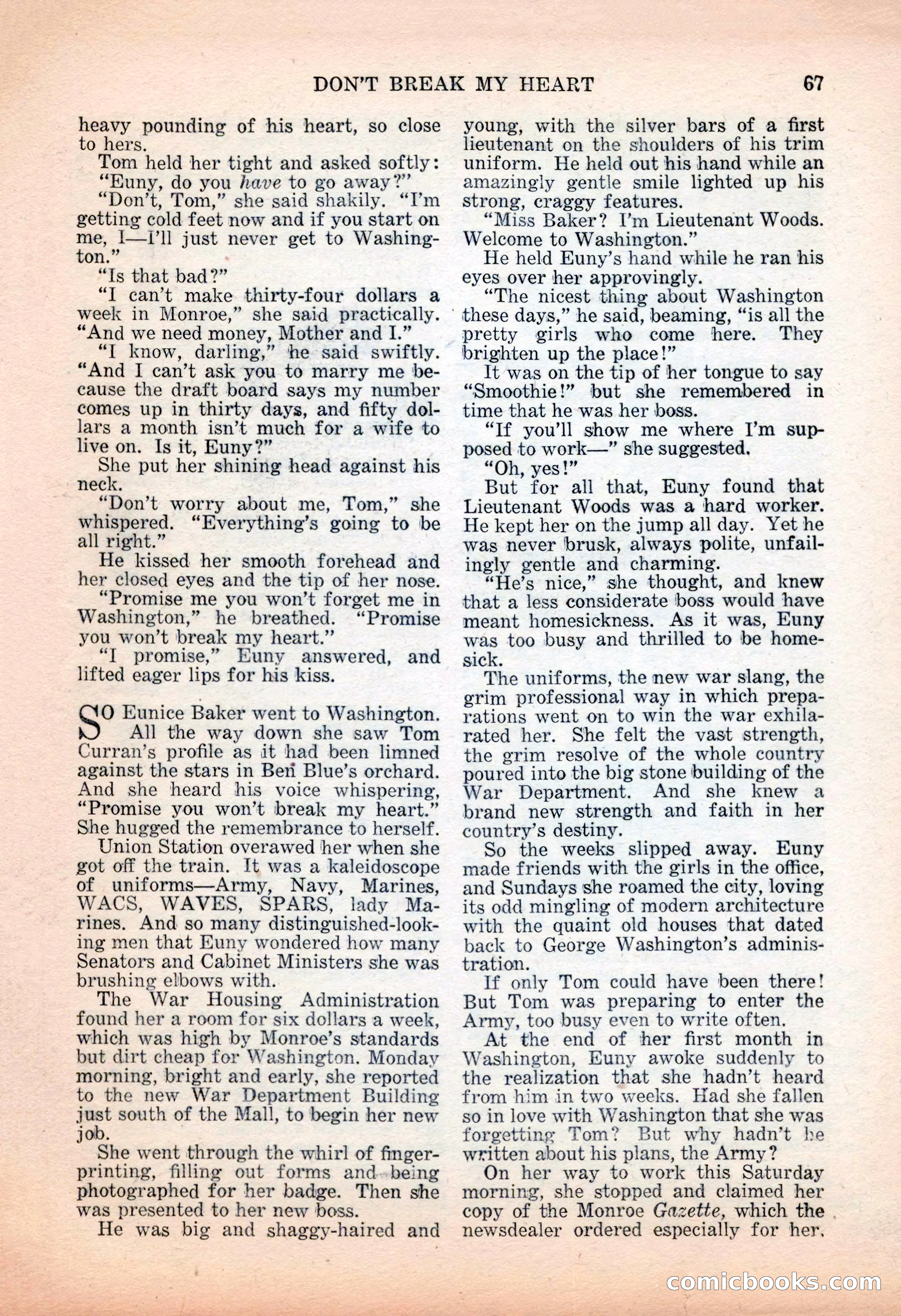 Popular Love, November 1943 — page 67 of 100
