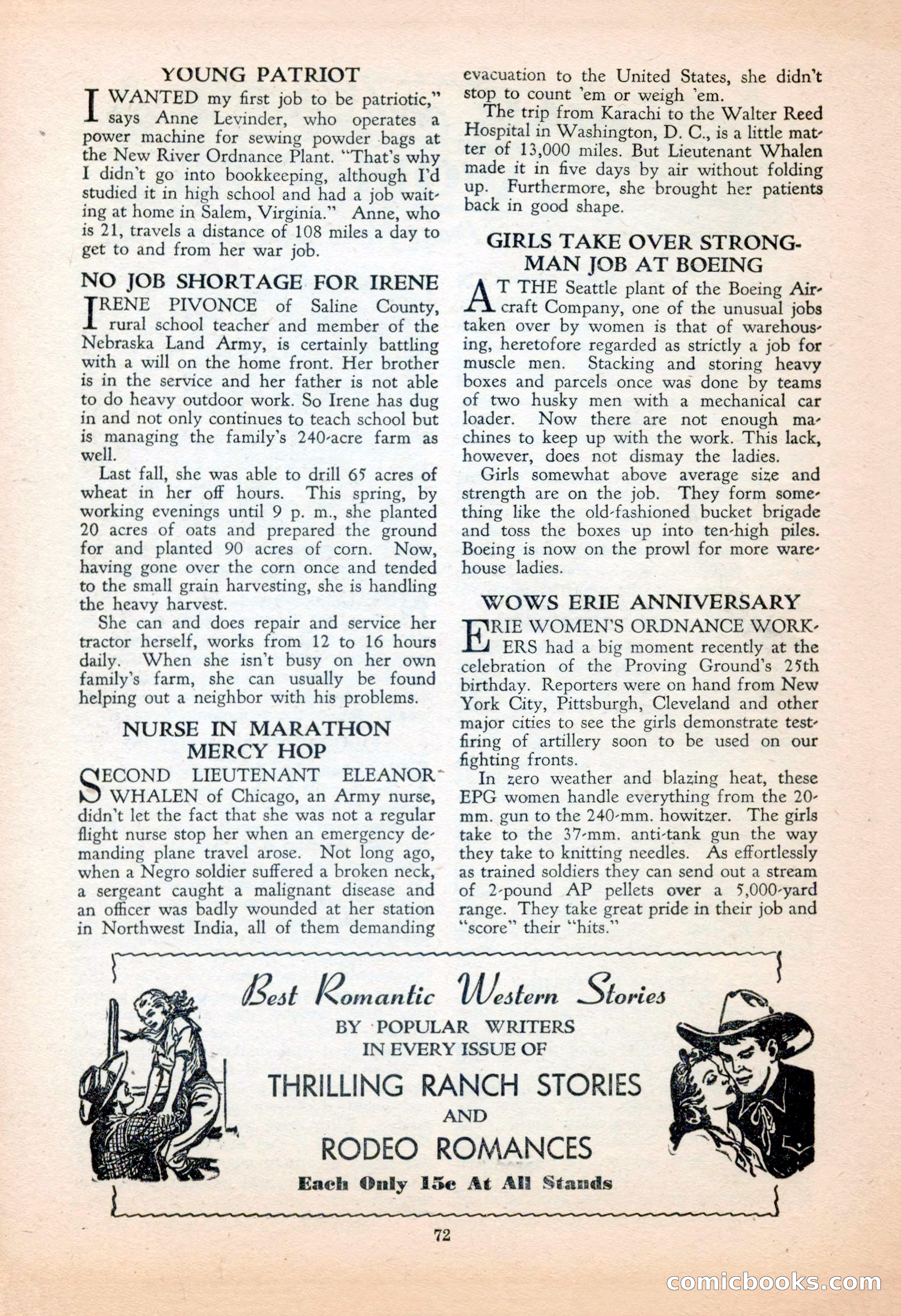Popular Love, November 1943 — page 72 of 100