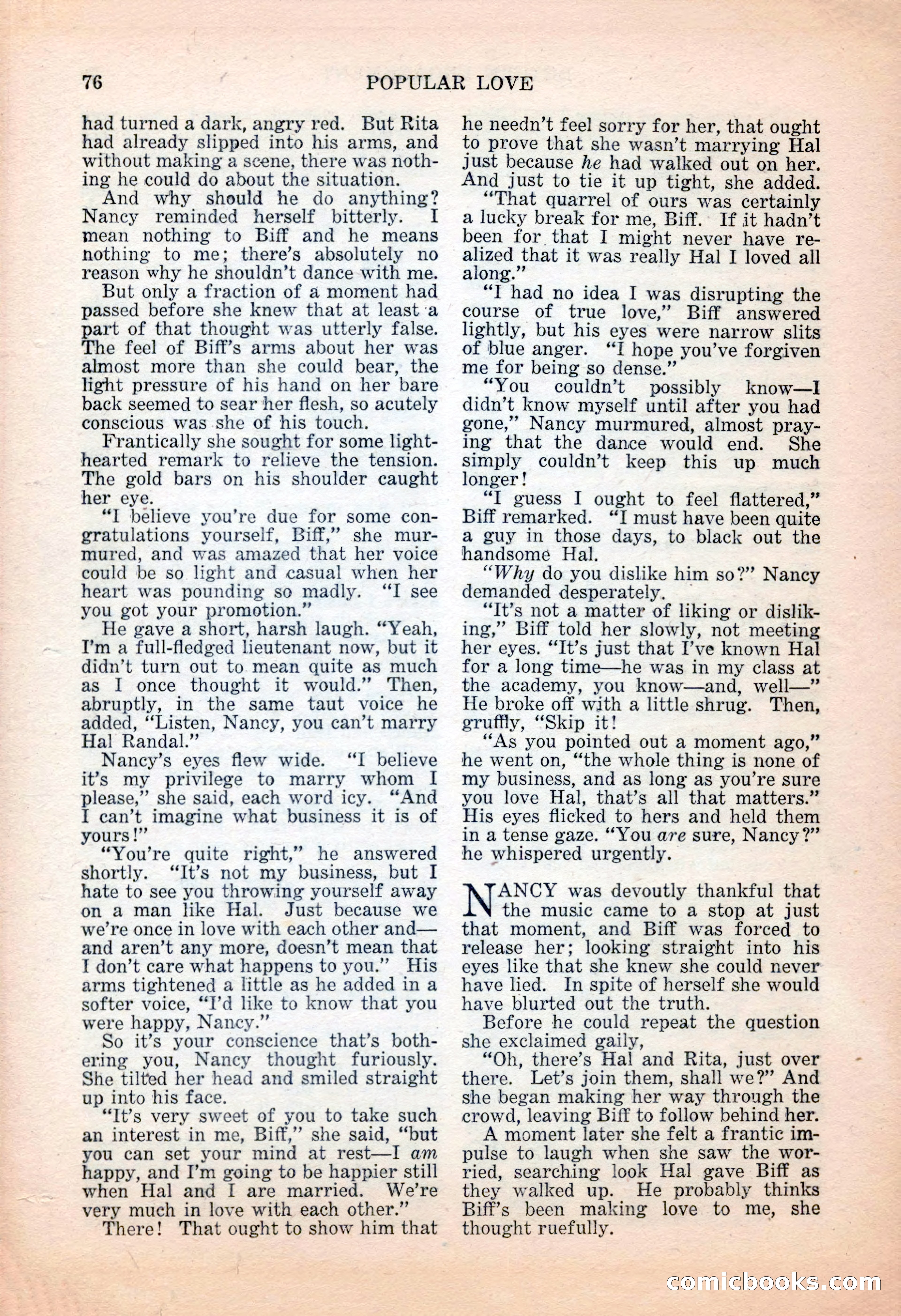 Popular Love, November 1943 — page 76 of 100