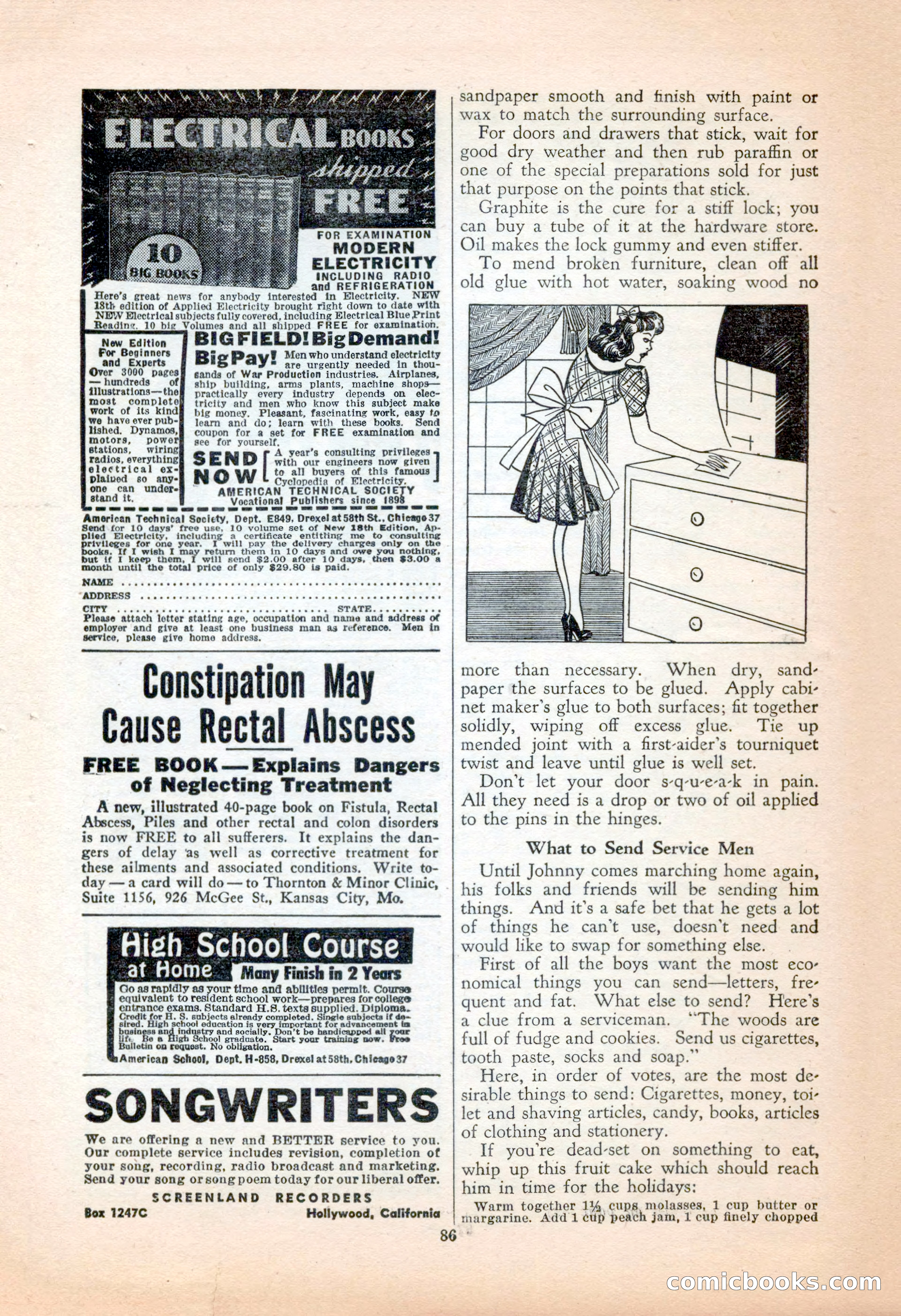 Popular Love, November 1943 — page 86 of 100