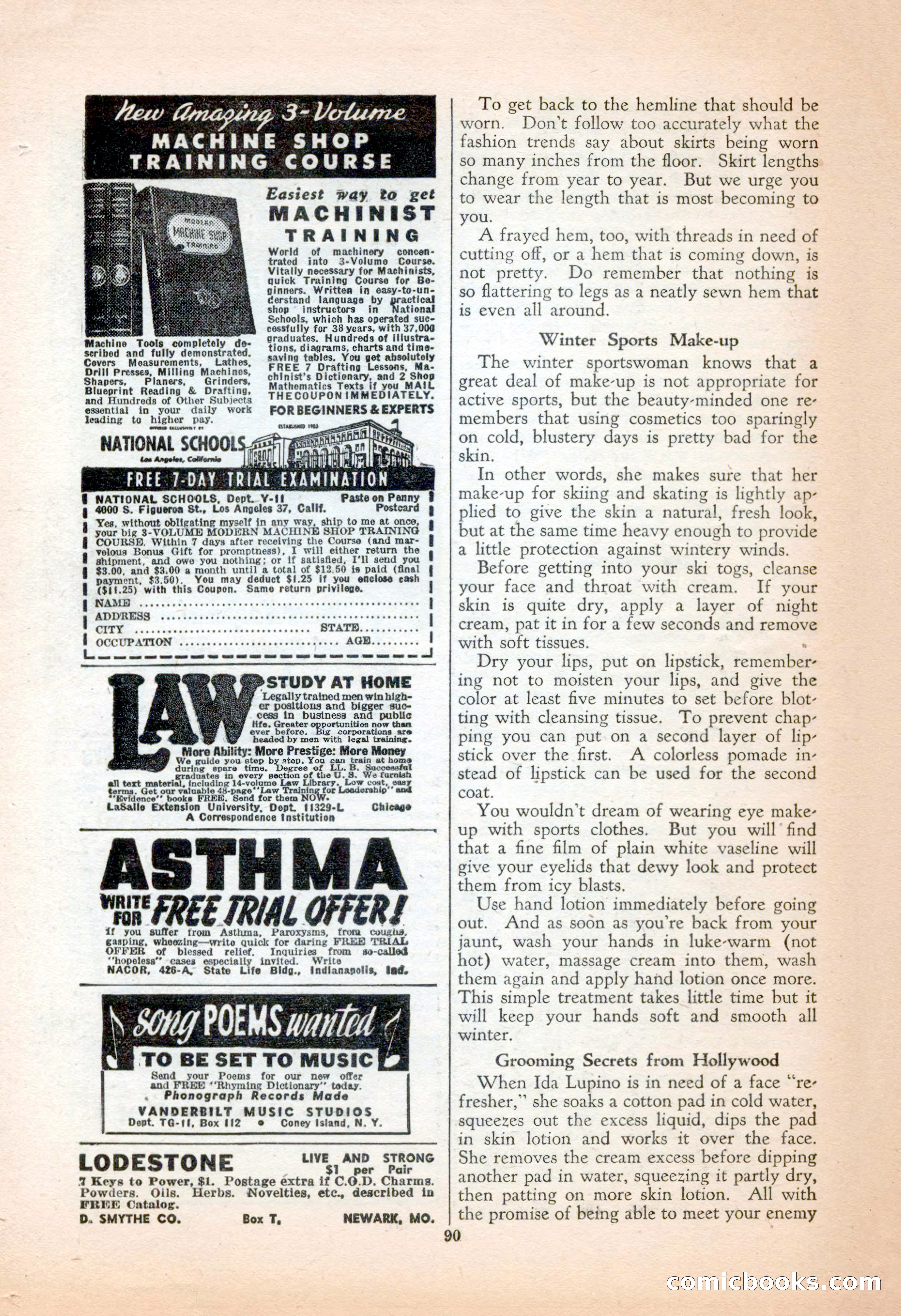 Popular Love, November 1943 — page 90 of 100