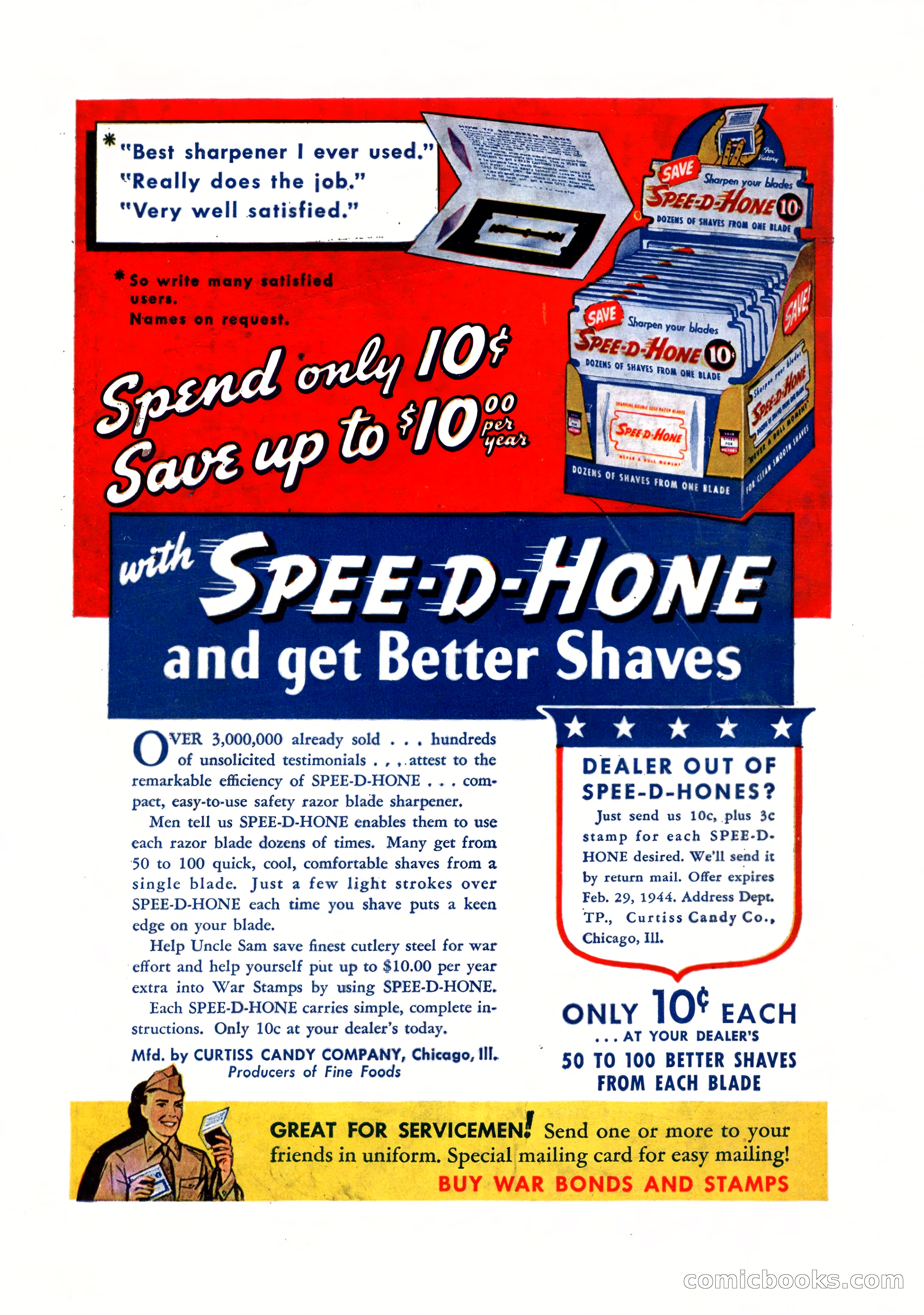 Popular Love, November 1943 — page 100 of 100