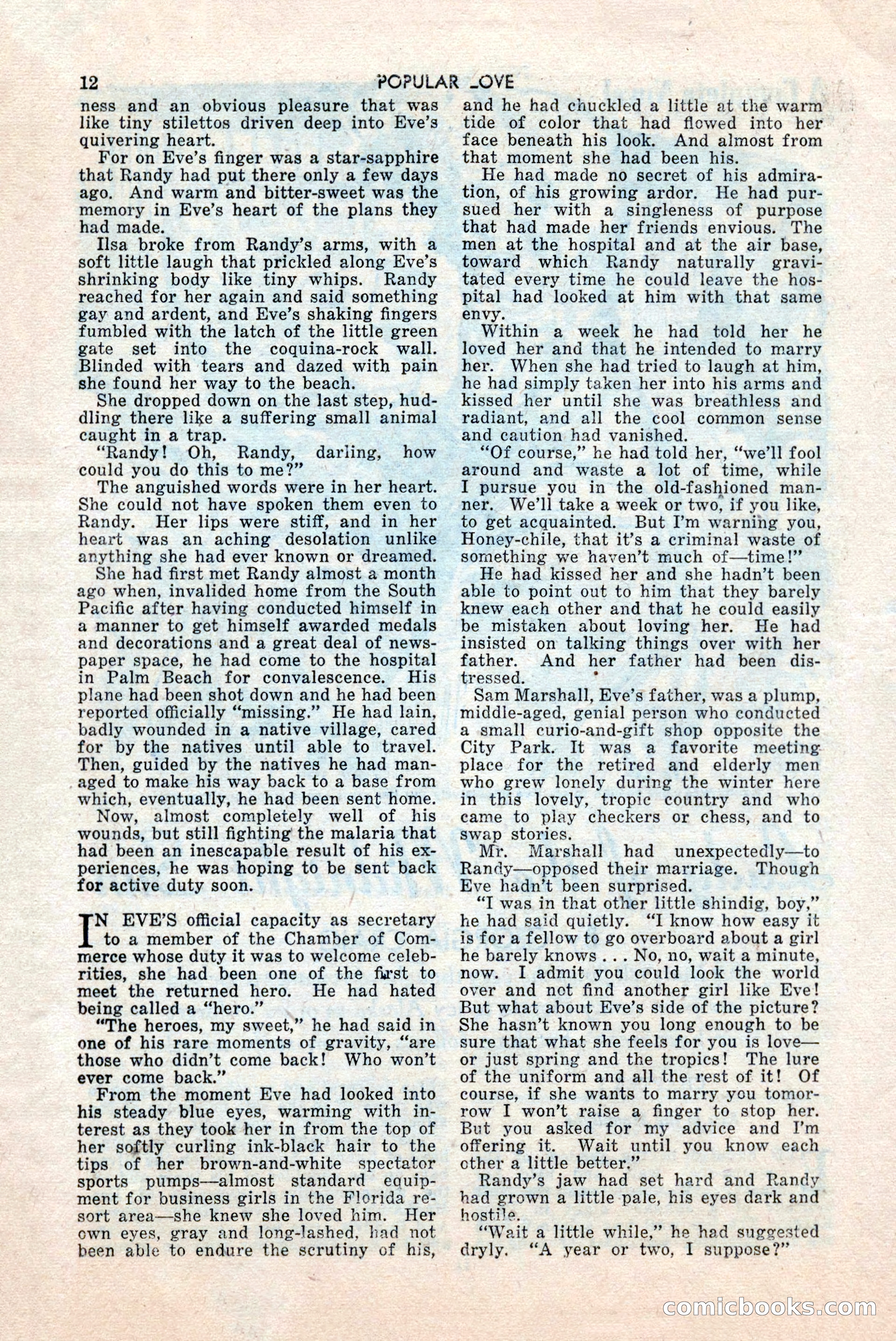 Popular Love, May 1945 — page 12 of 84