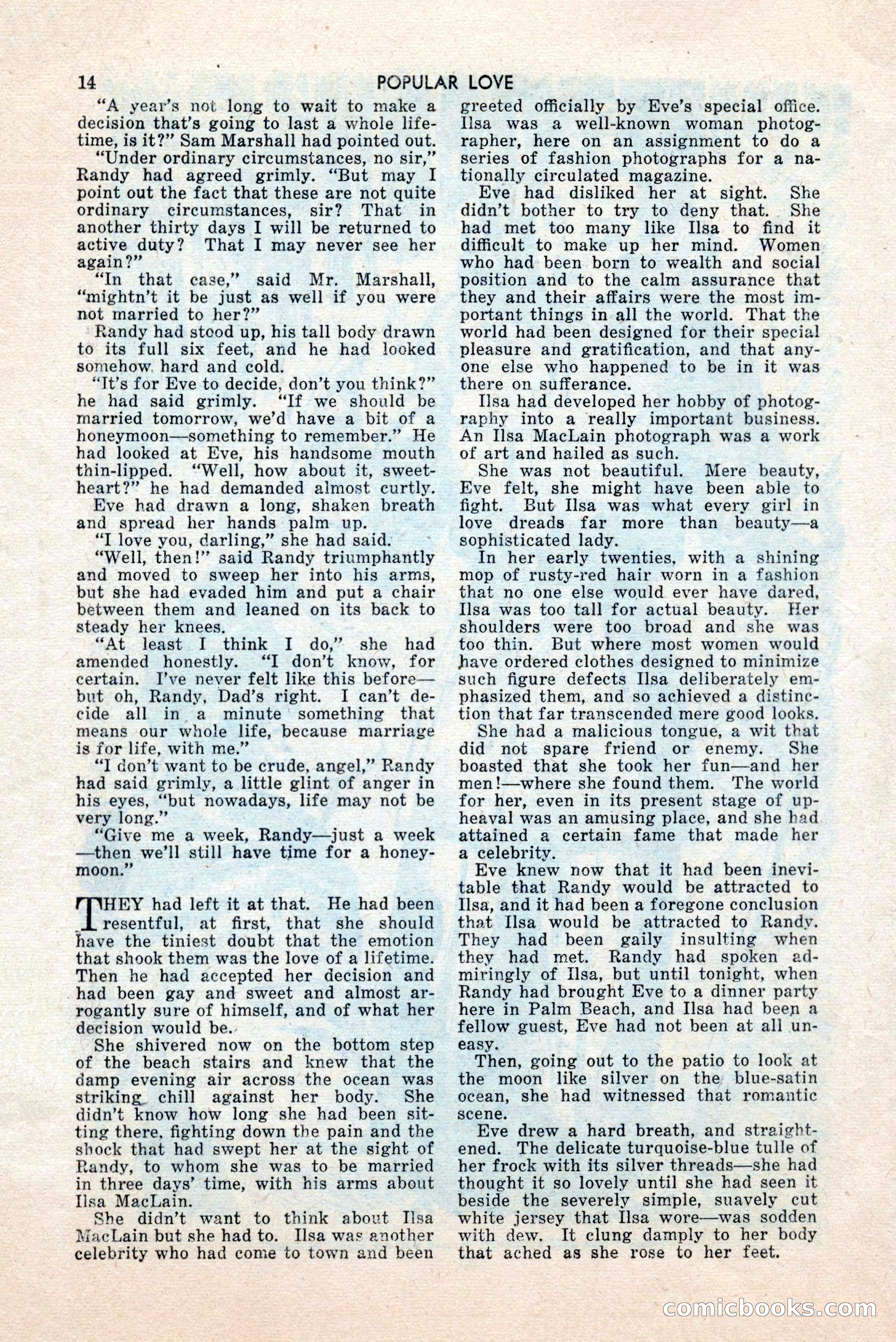 Popular Love, May 1945 — page 14 of 84