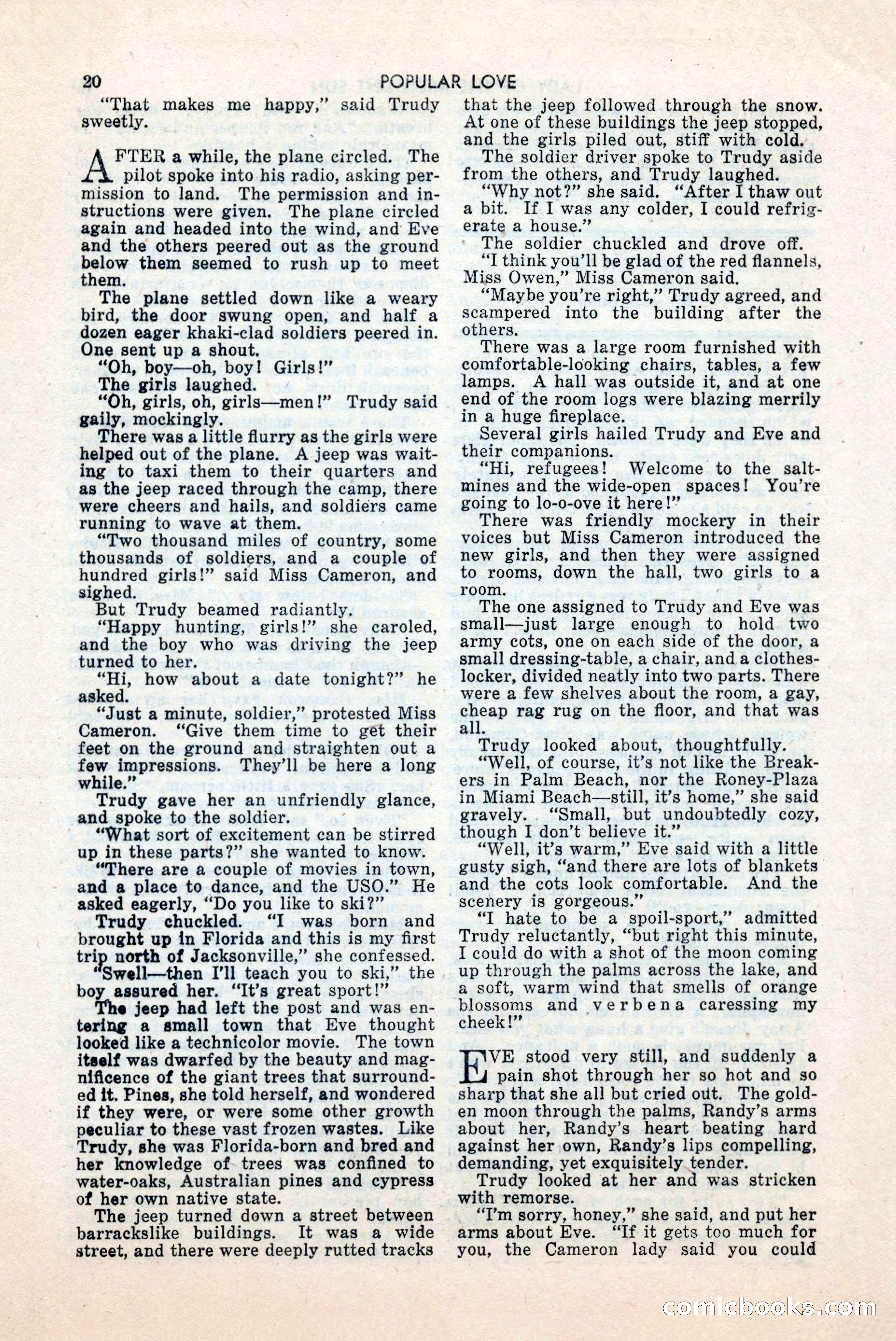 Popular Love, May 1945 — page 20 of 84