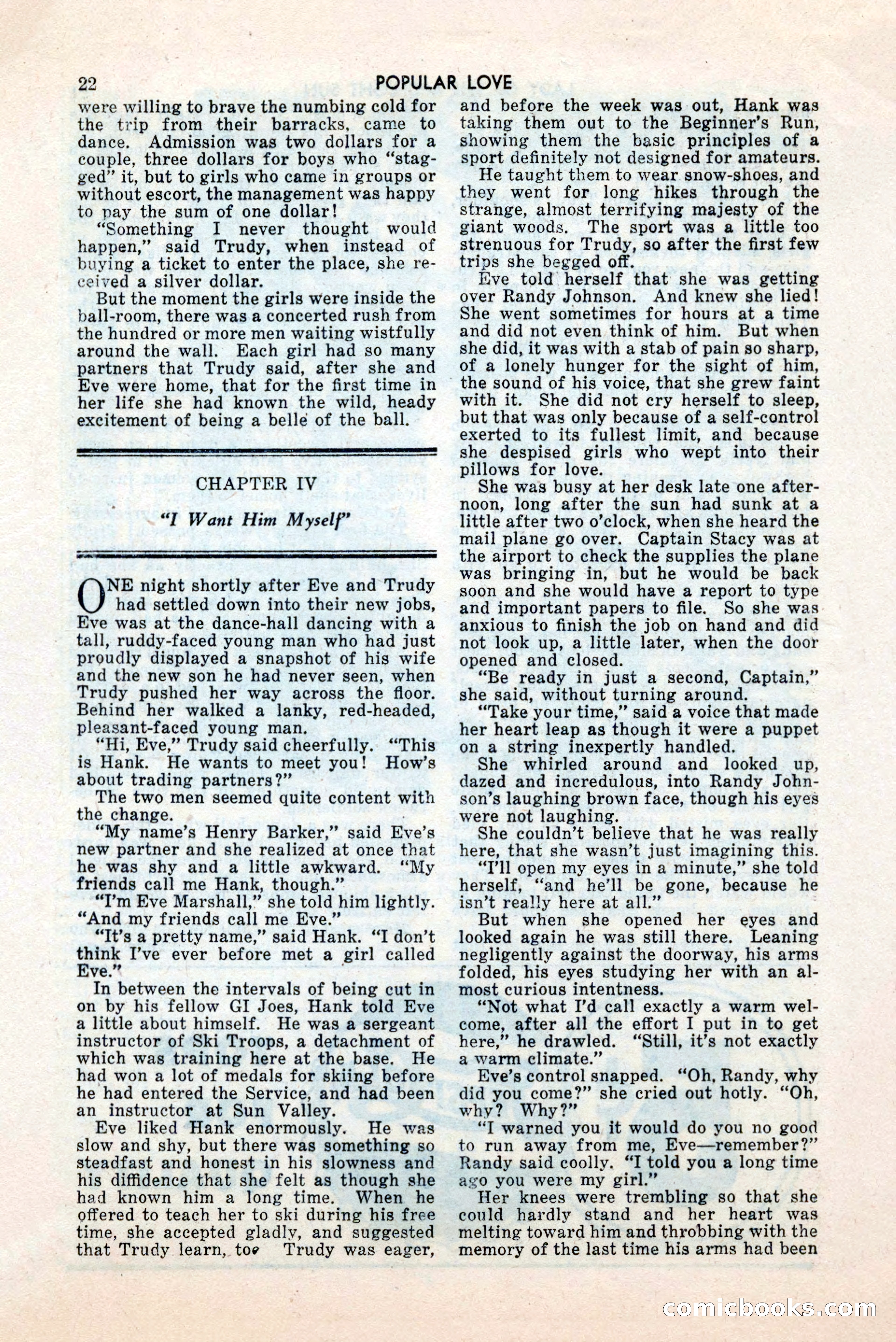 Popular Love, May 1945 — page 22 of 84