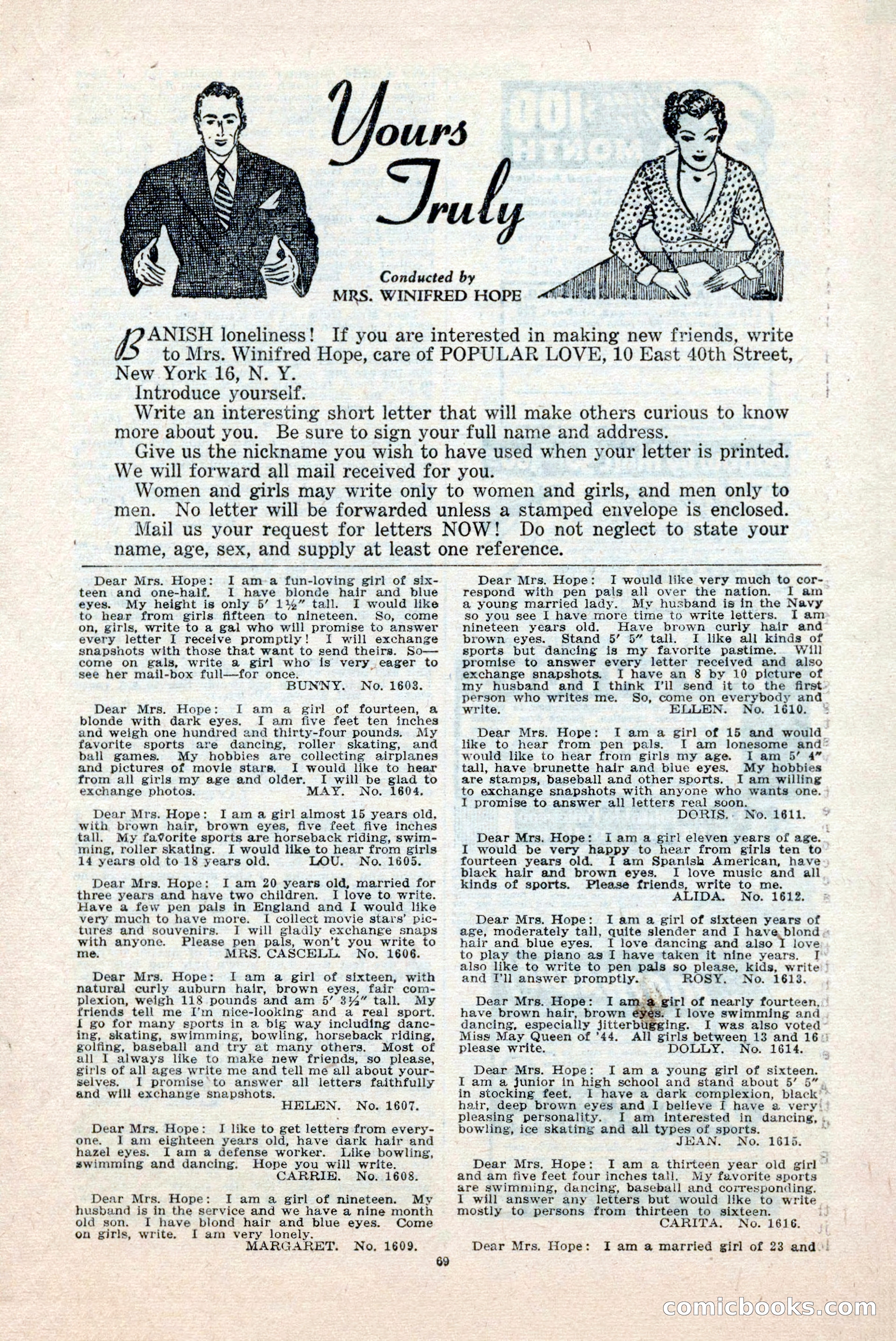 Popular Love, May 1945 — page 69 of 84