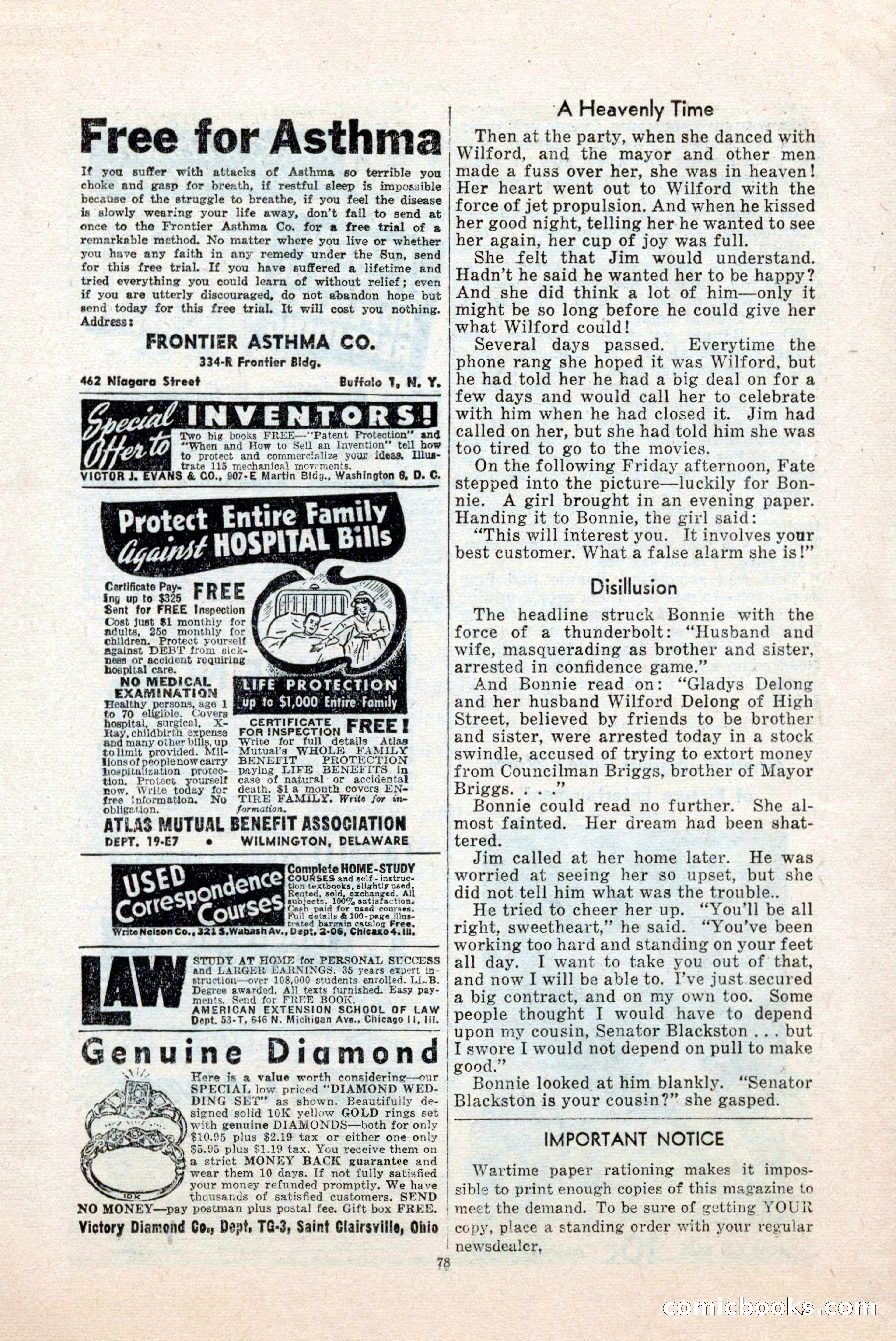 Popular Love, May 1945 — page 78 of 84