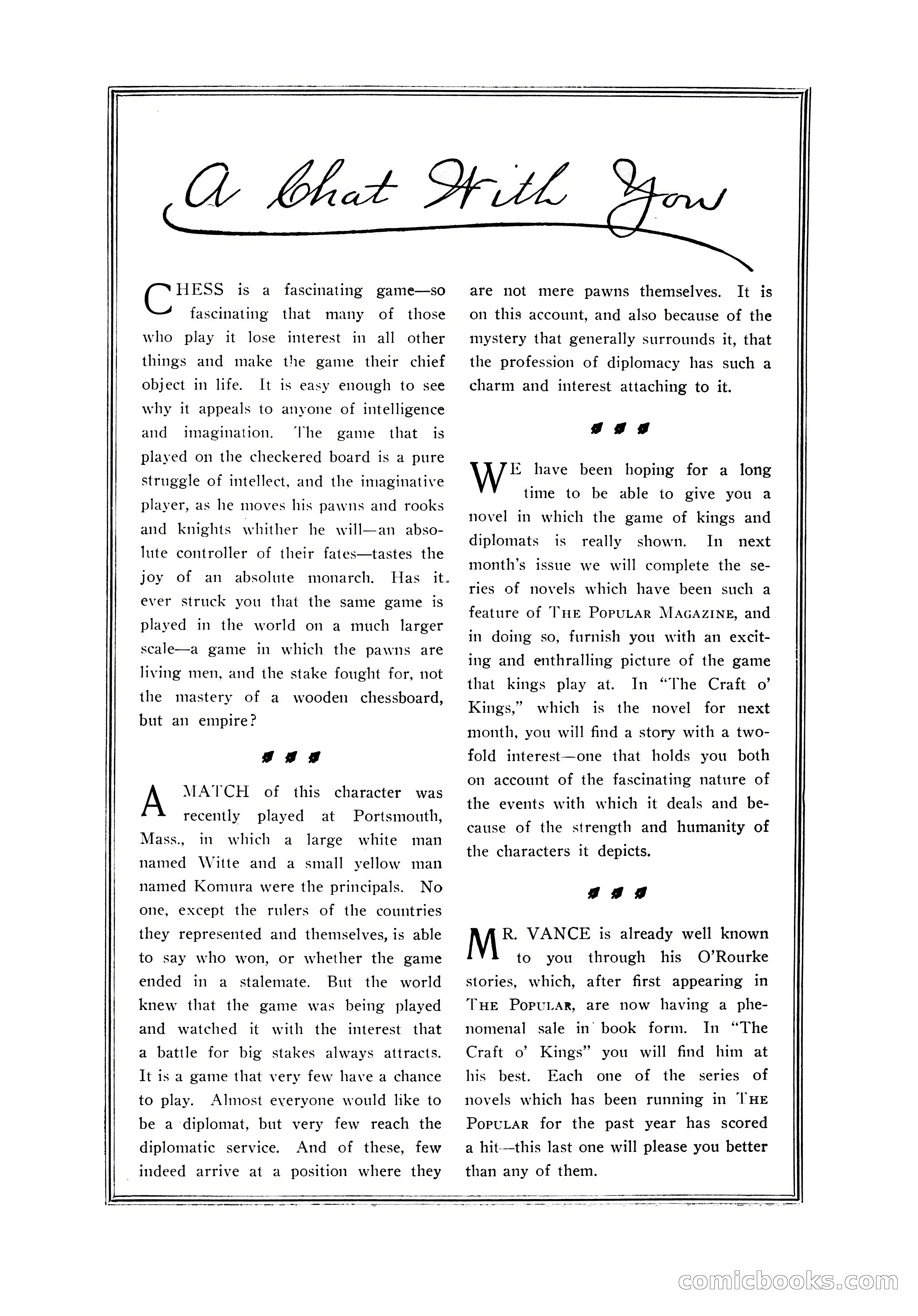 The Popular Magazine, November 1905 — page 6 of 228