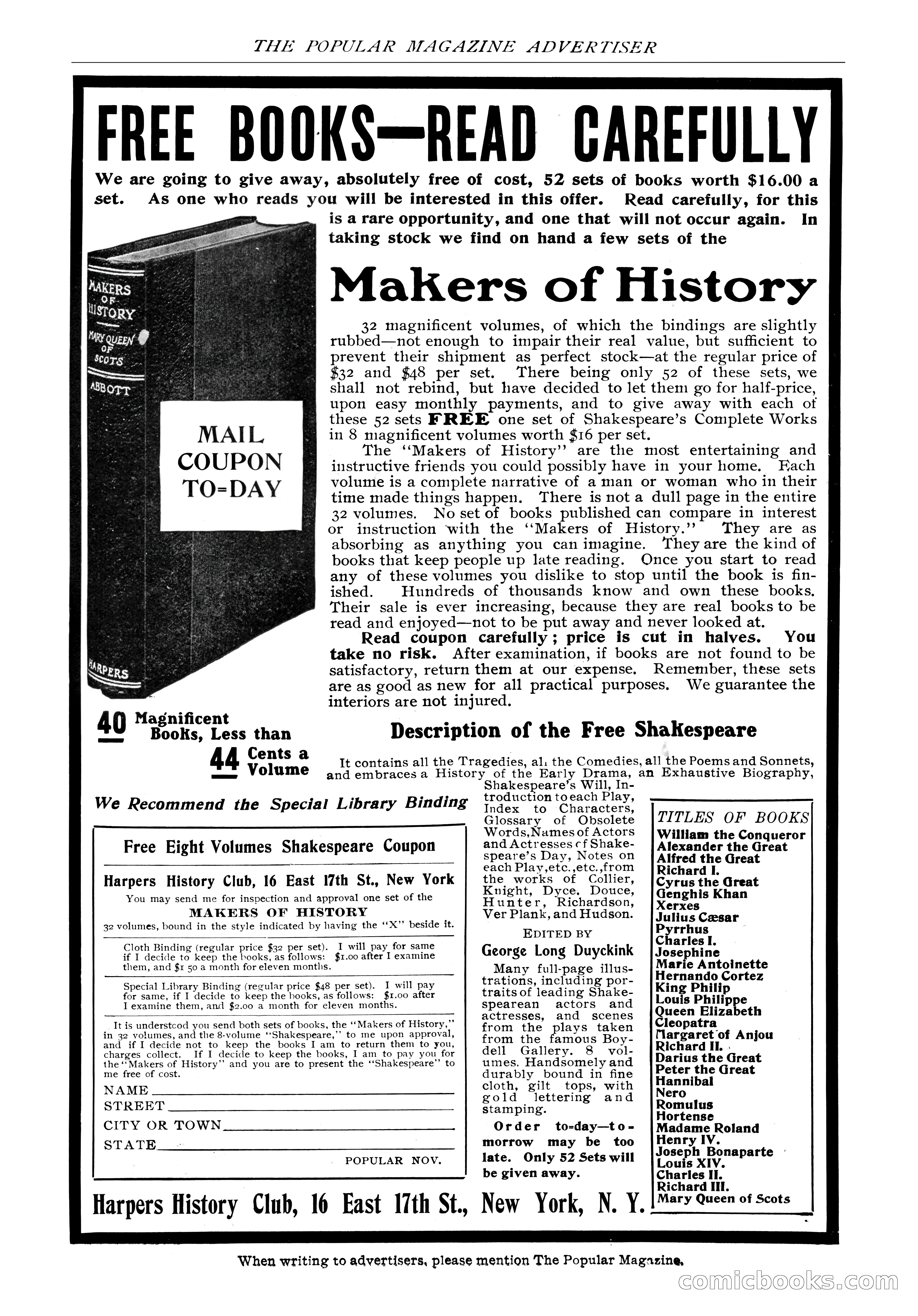 The Popular Magazine, November 1905 — page 8 of 228