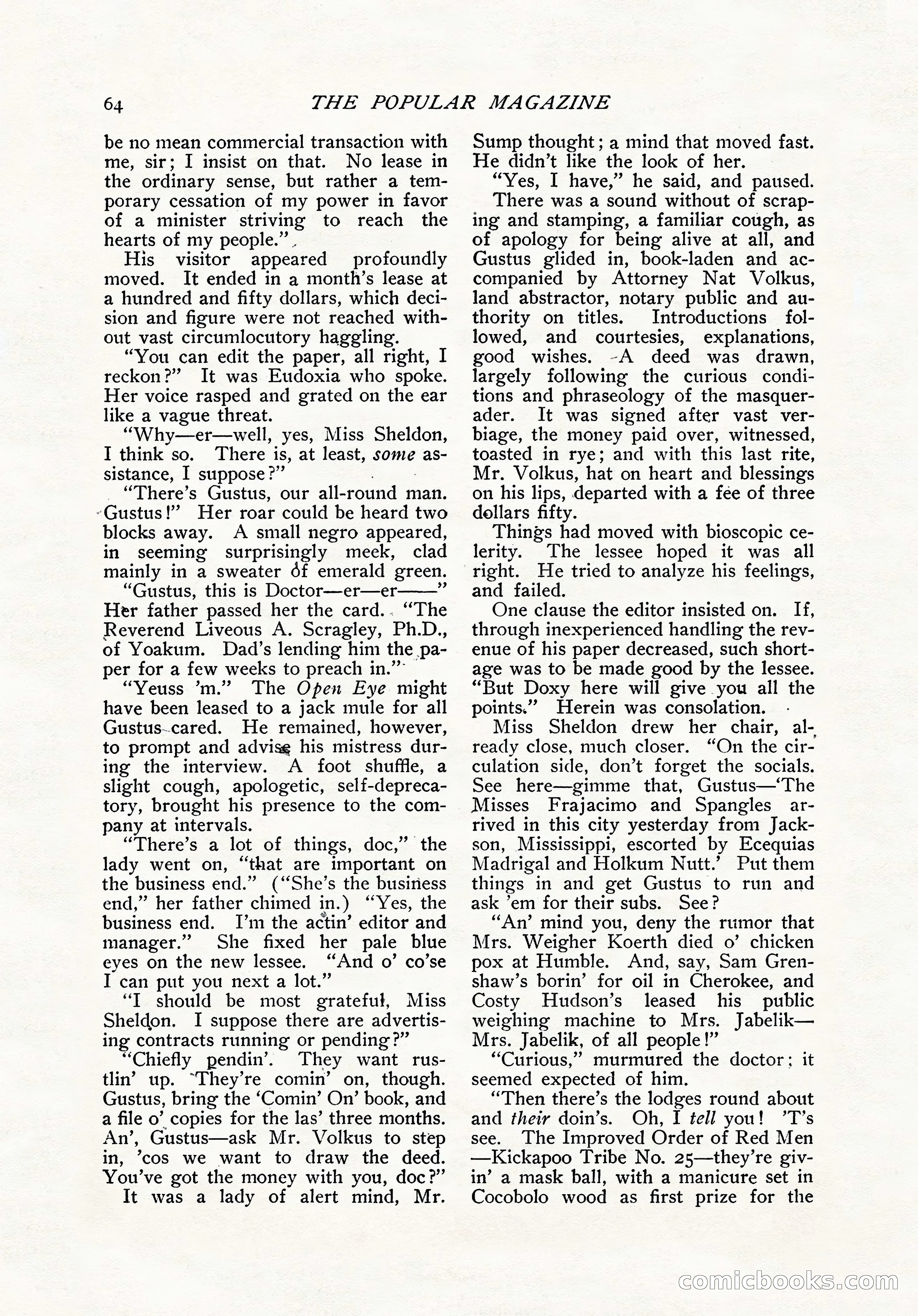 The Popular Magazine, November 1905 — page 74 of 228