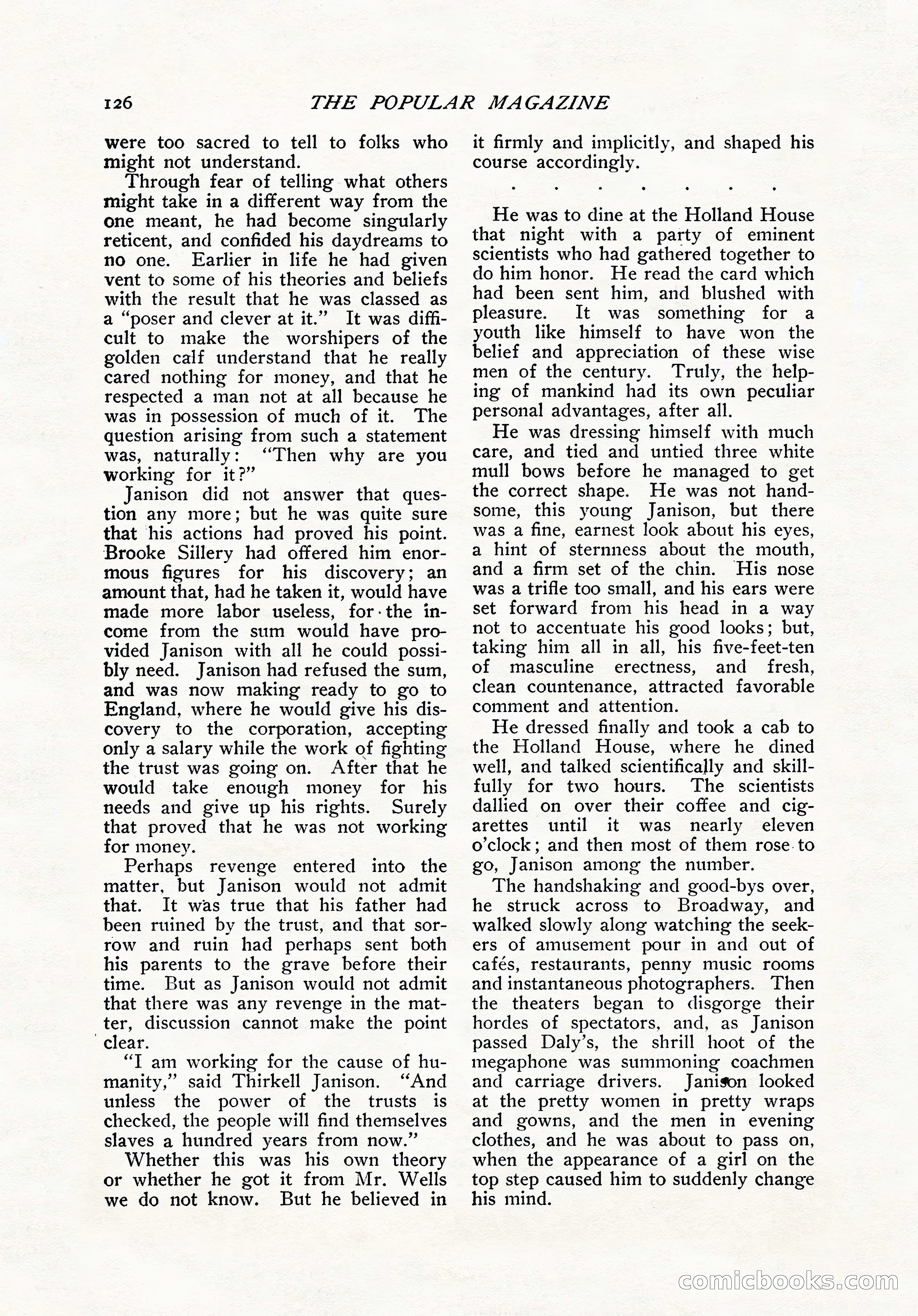 The Popular Magazine, November 1905 — page 136 of 228