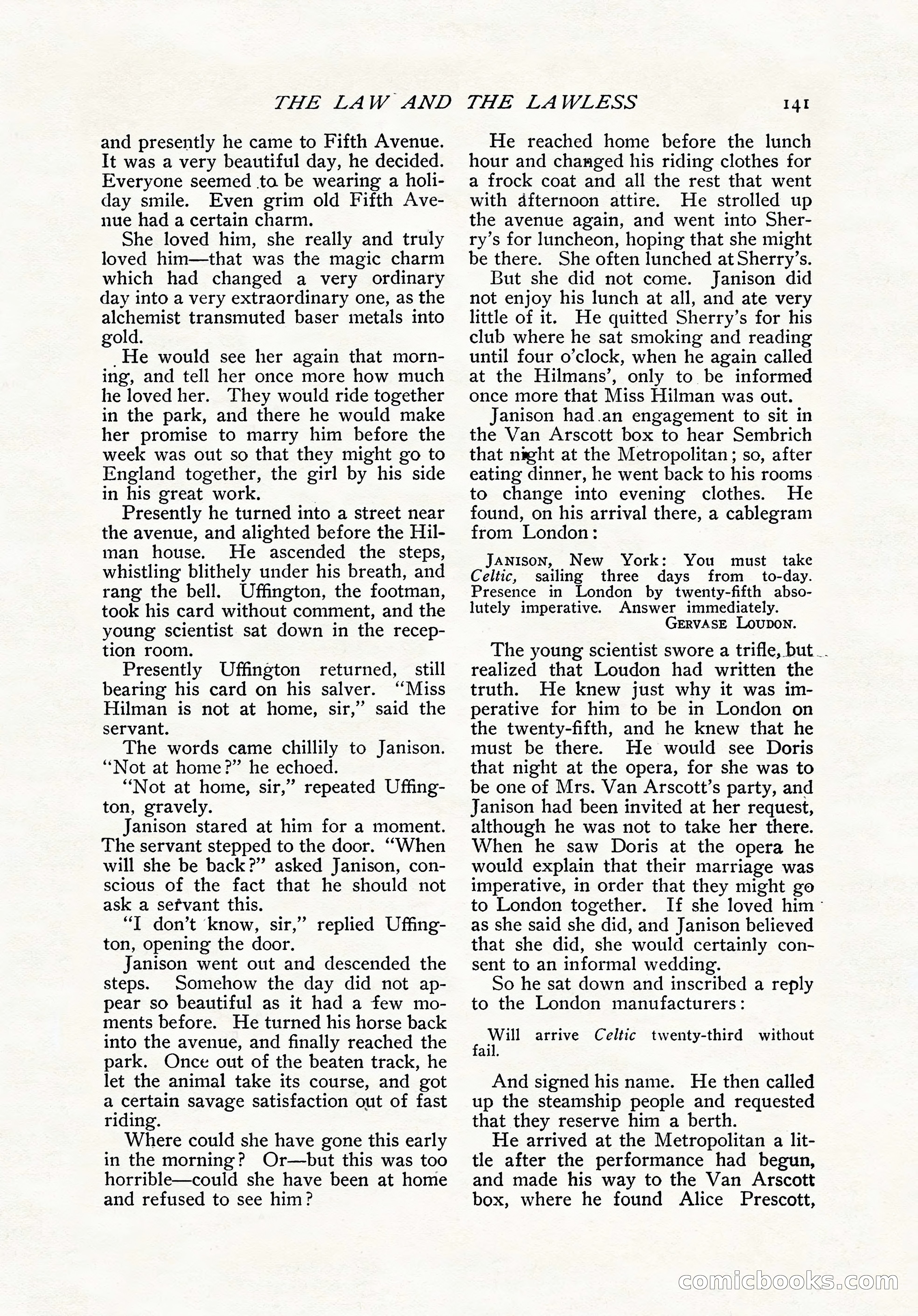 The Popular Magazine, November 1905 — page 151 of 228