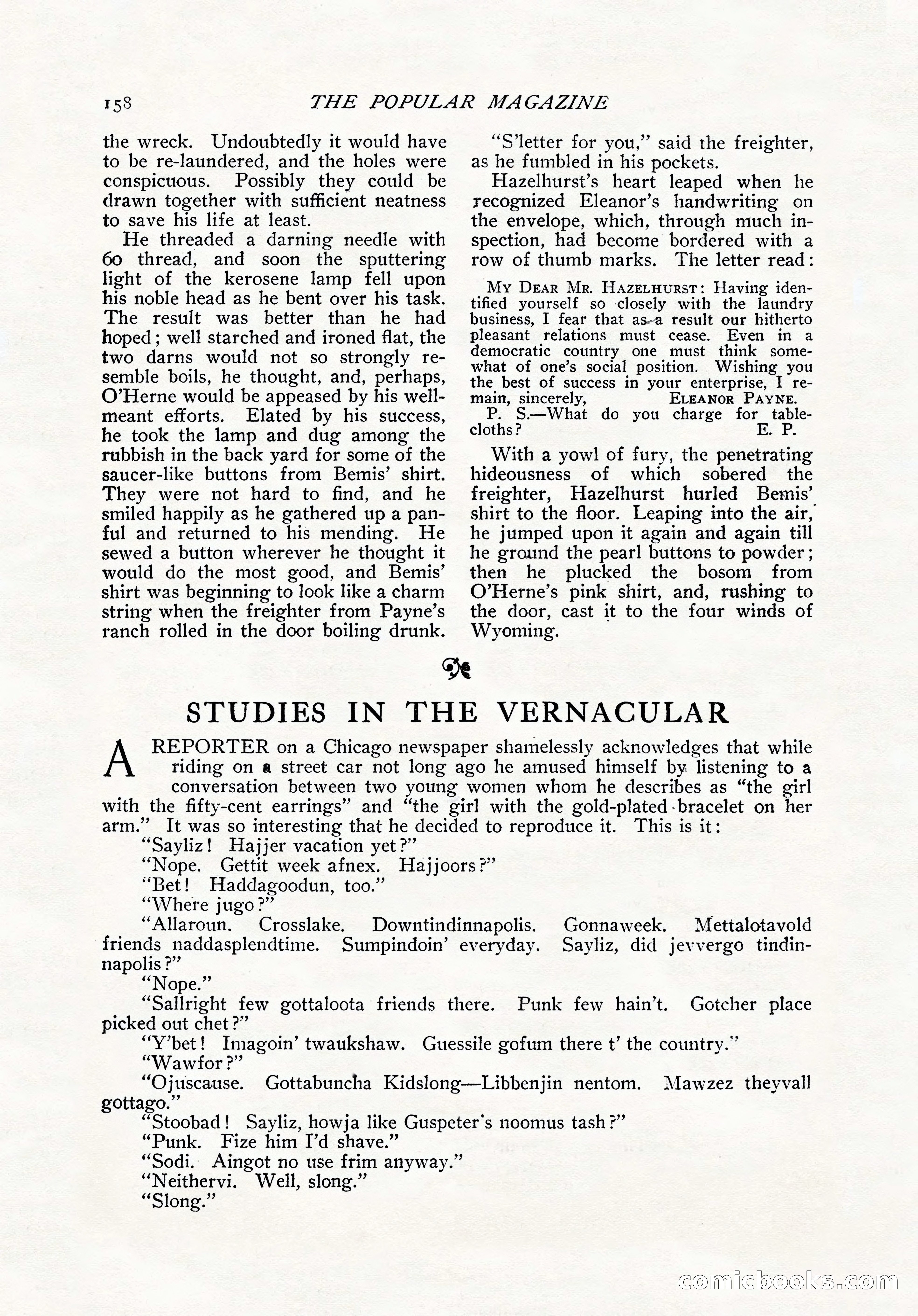 The Popular Magazine, November 1905 — page 168 of 228