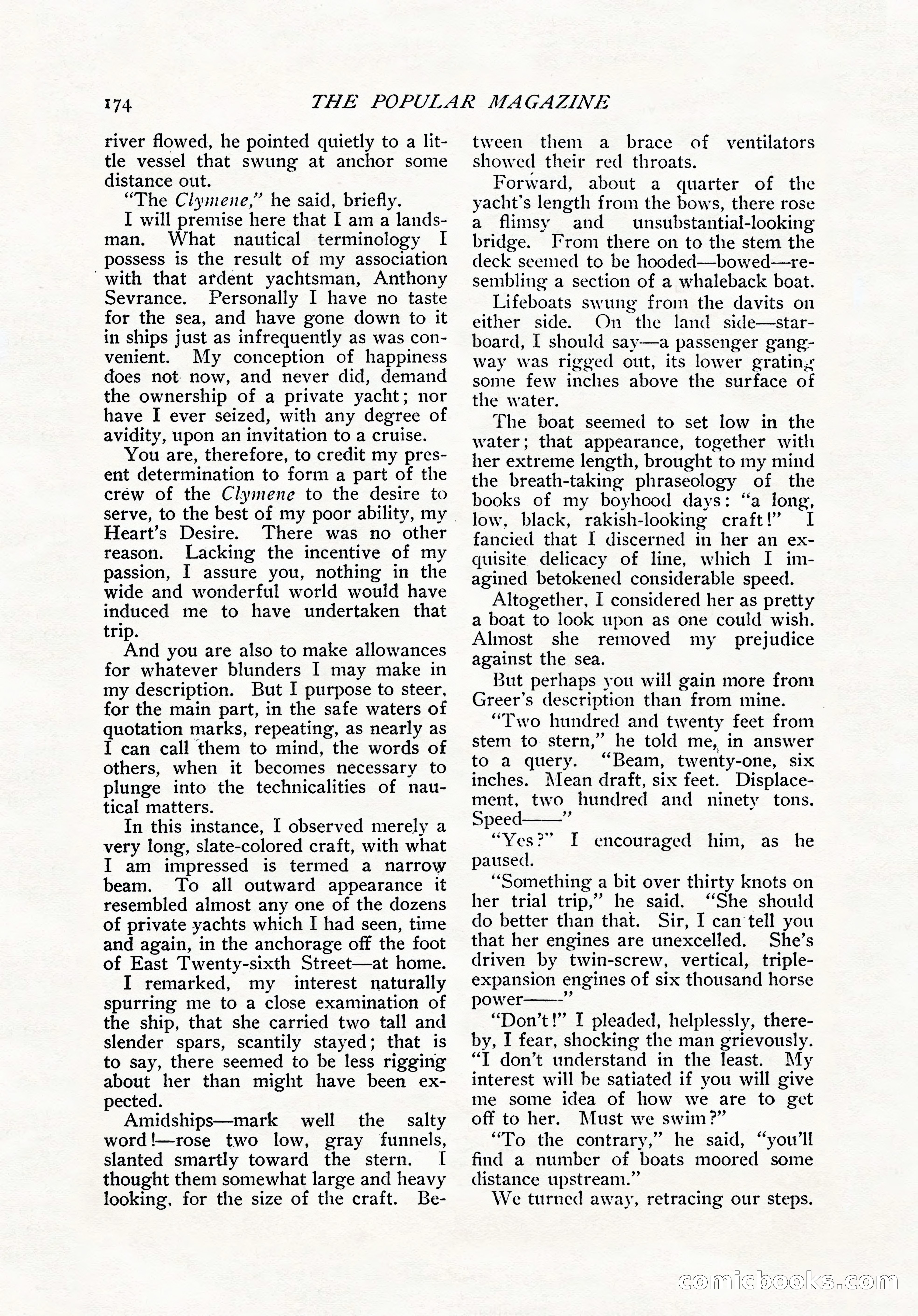 The Popular Magazine, November 1905 — page 184 of 228