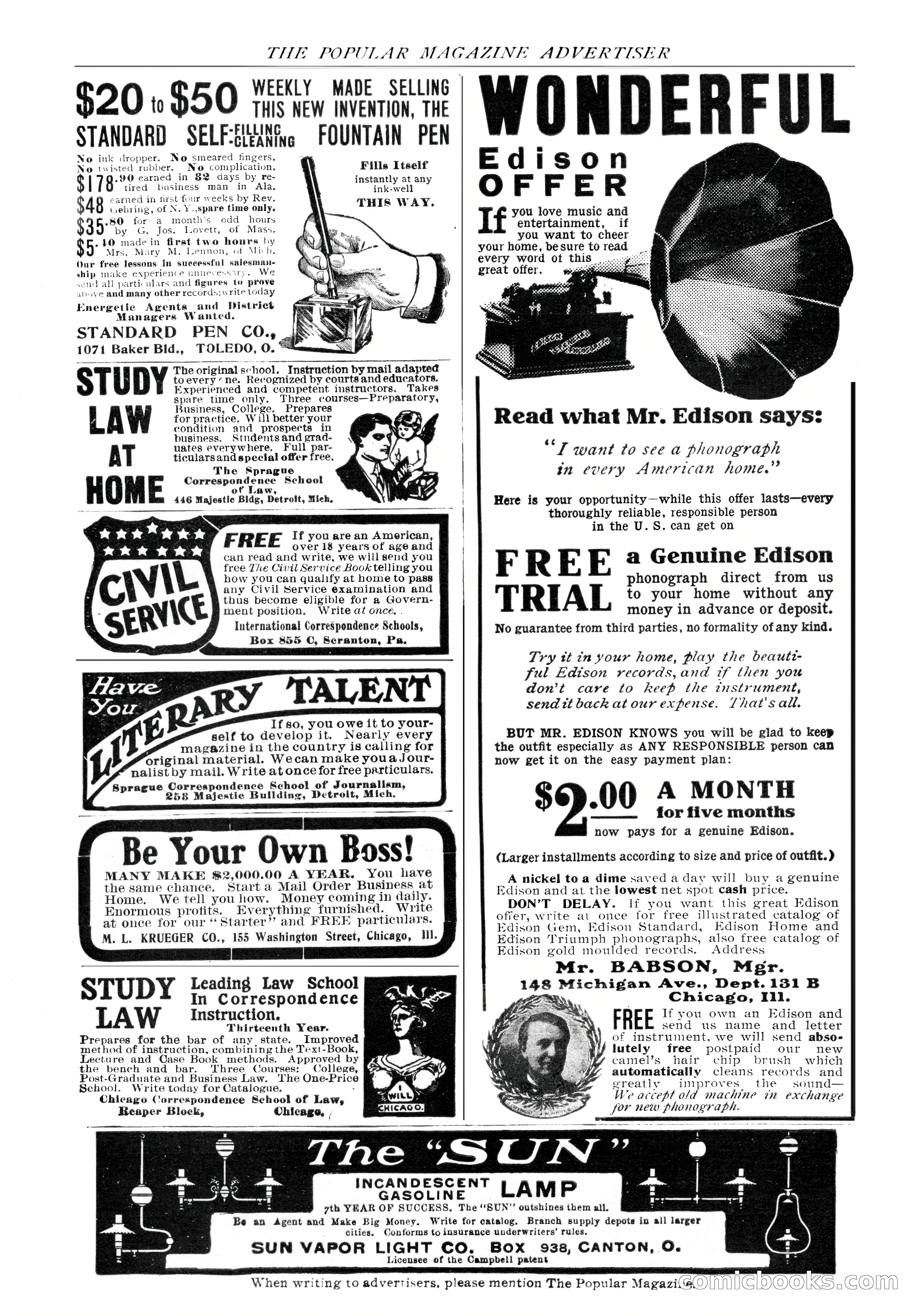 The Popular Magazine, November 1905 — page 215 of 228