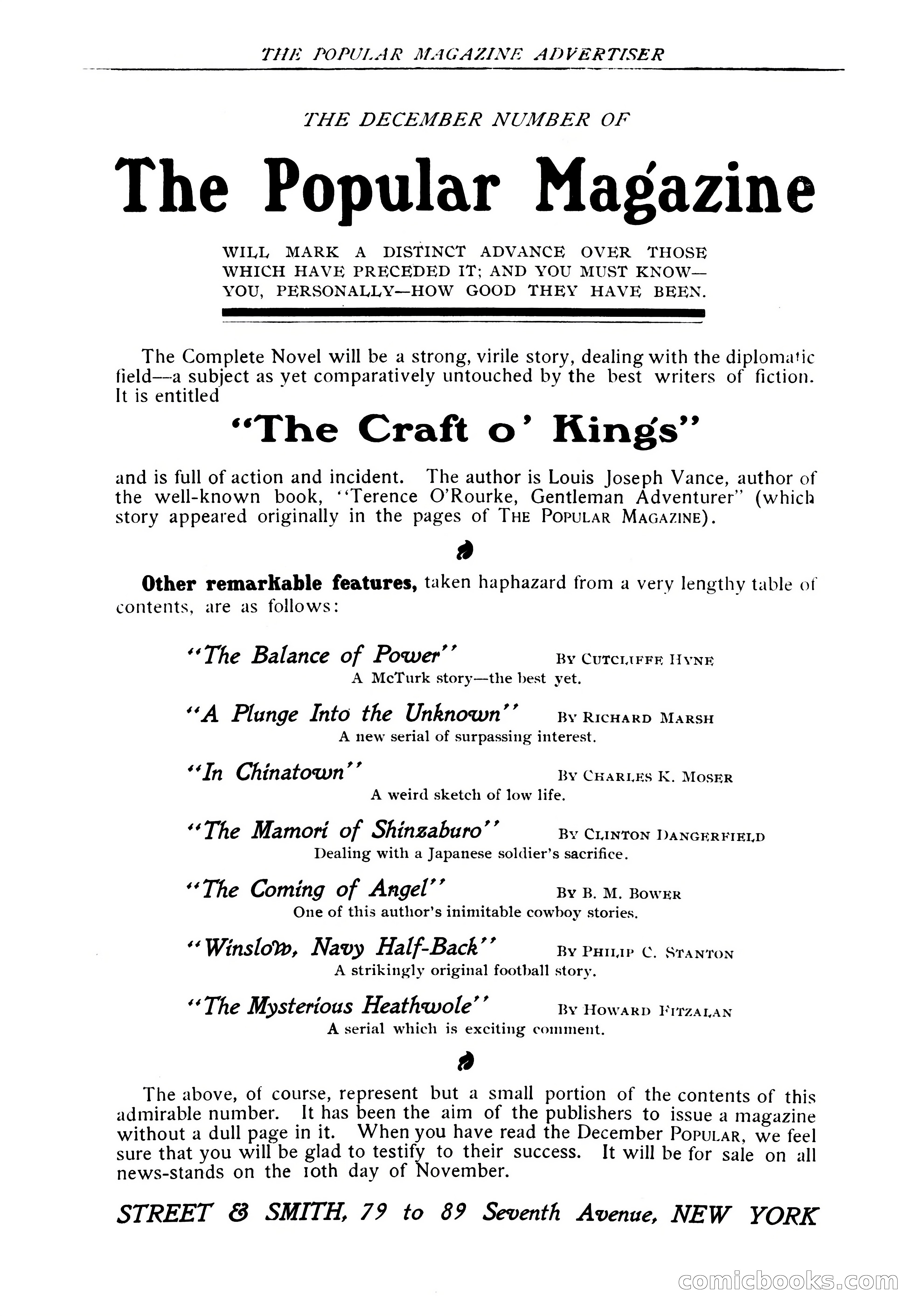 The Popular Magazine, November 1905 — page 216 of 228