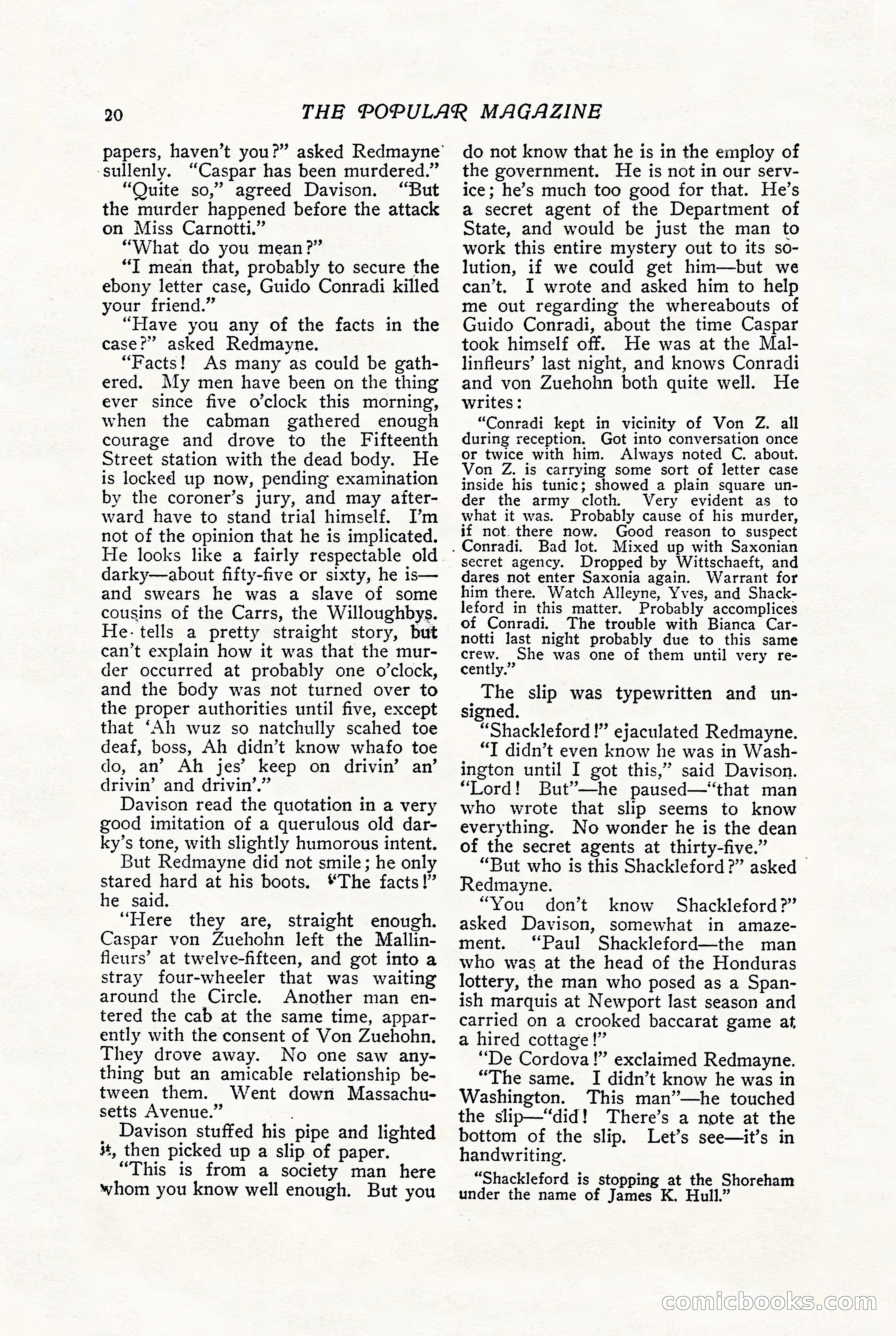 The Popular Magazine, August 1909 — page 22 of 232