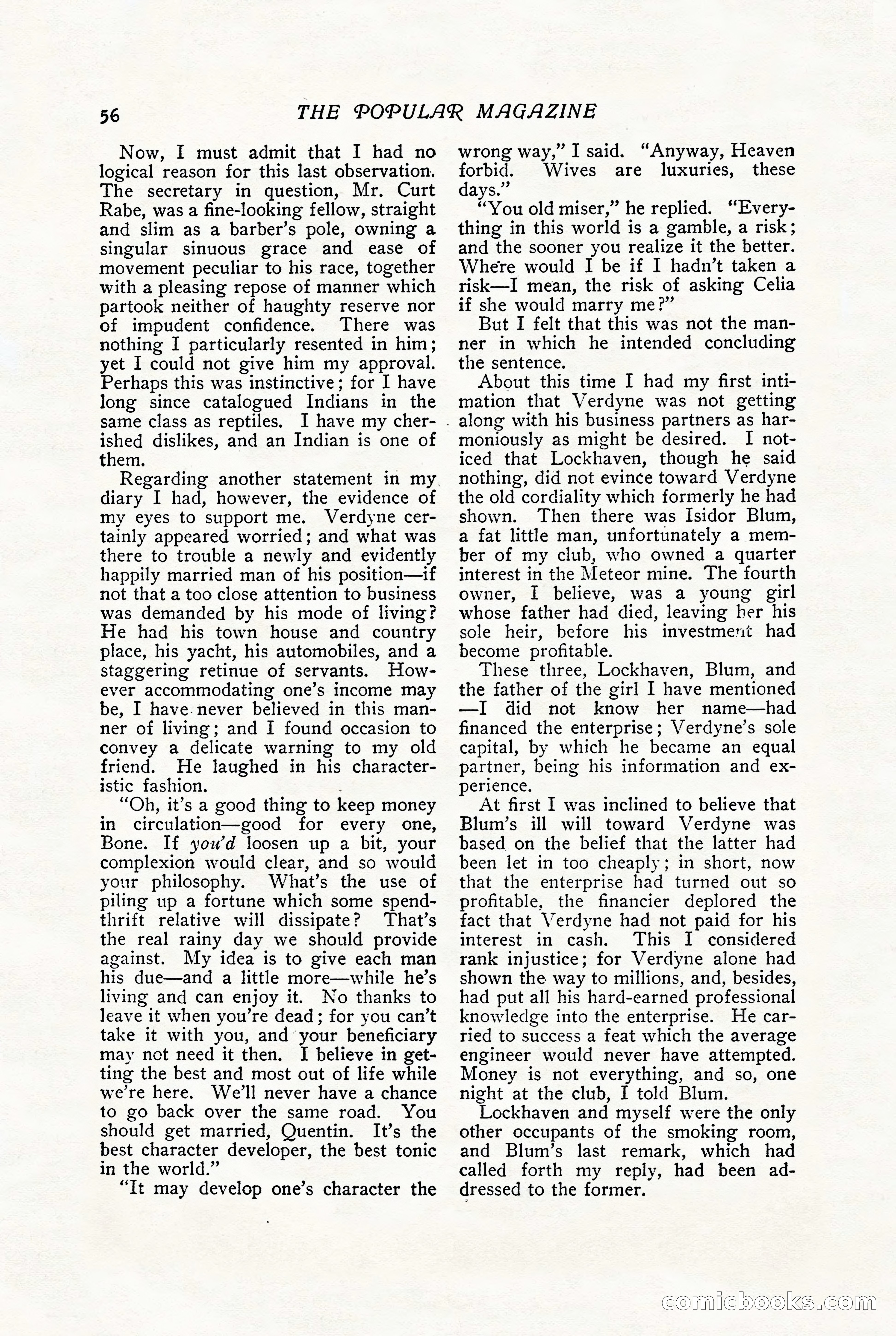 The Popular Magazine, August 1909 — page 58 of 232