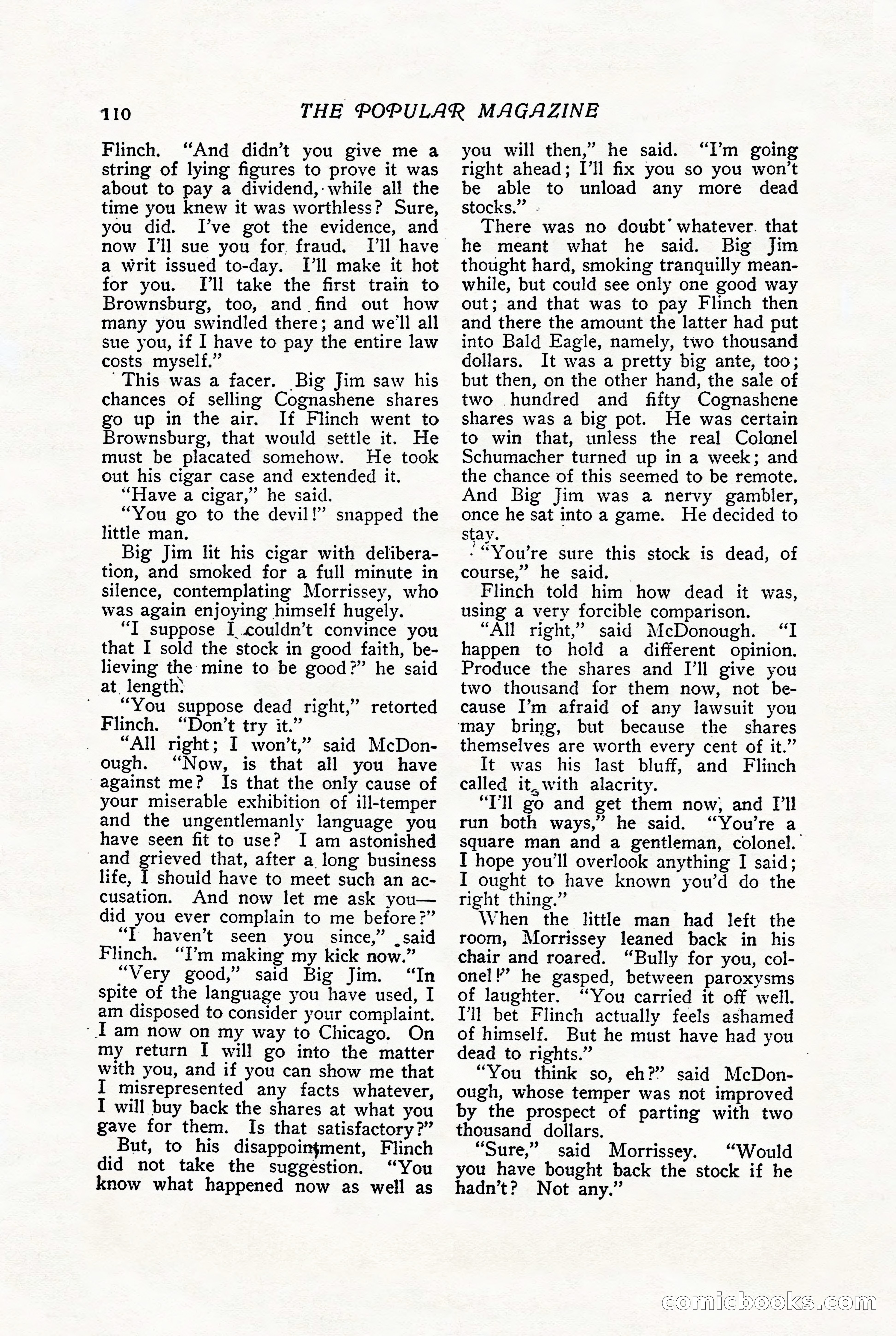 The Popular Magazine, August 1909 — page 112 of 232