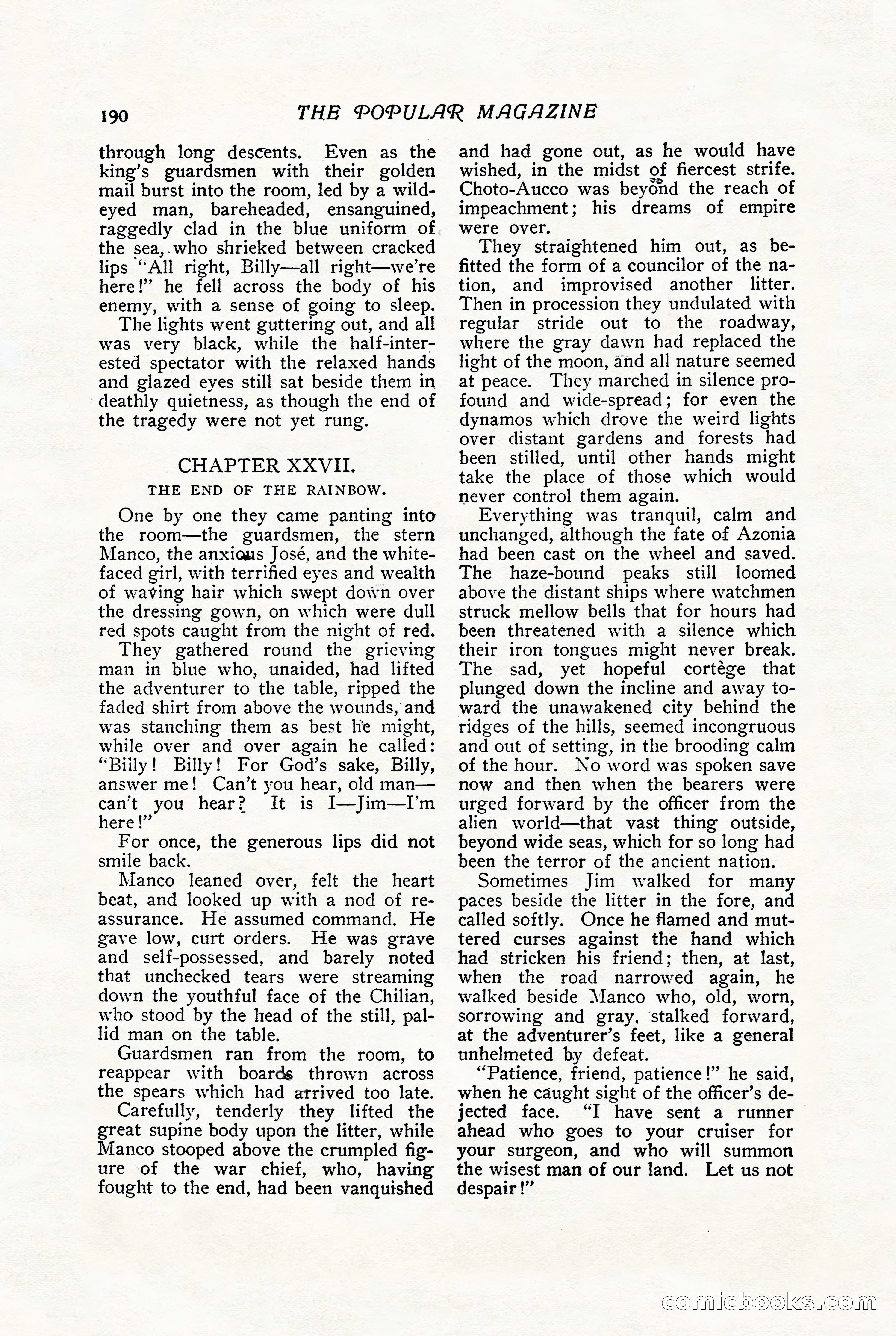 The Popular Magazine, August 1909 — page 192 of 232