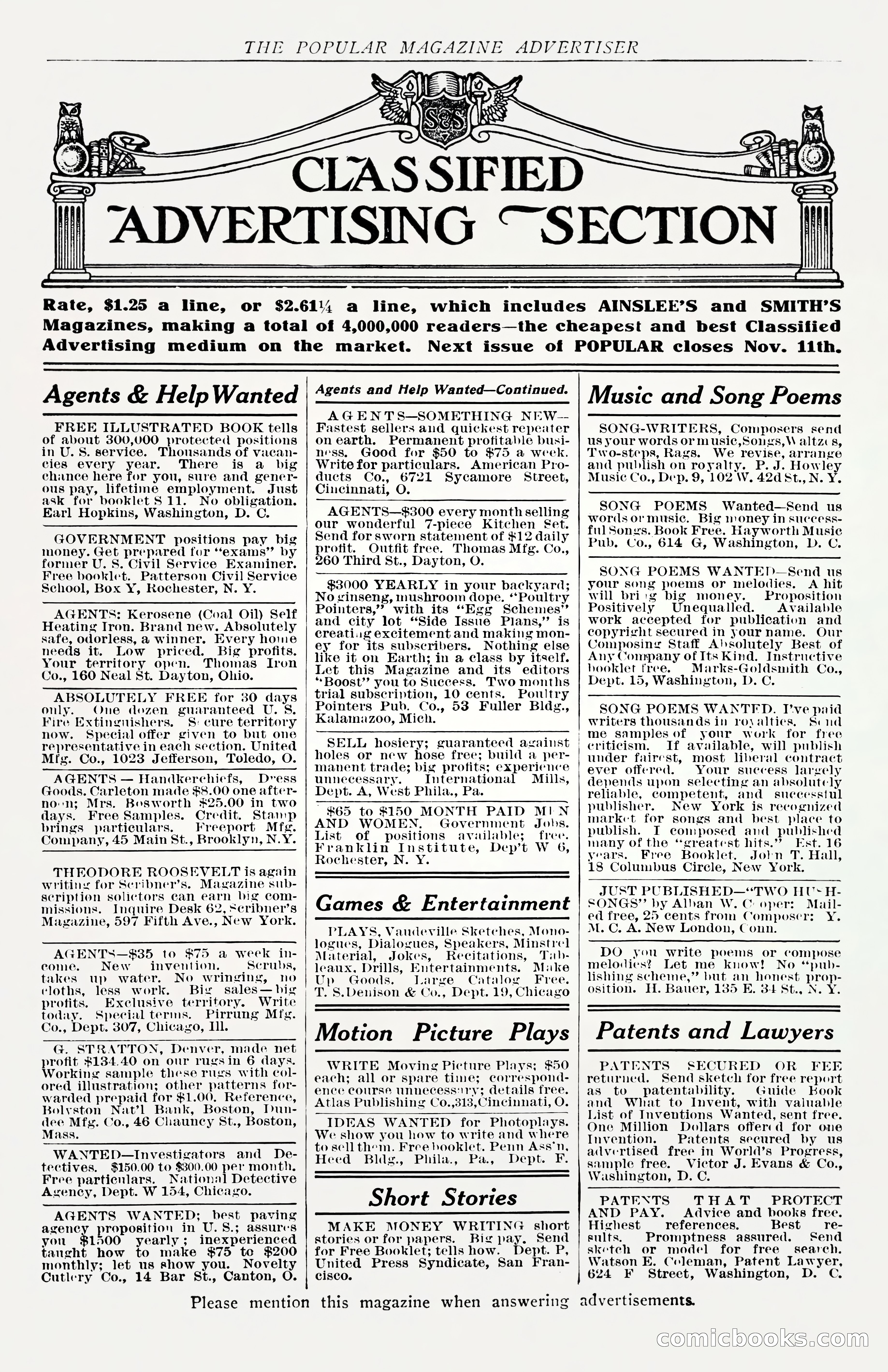 The Popular Magazine, Vol. 30, No. 4 — page 6 of 268