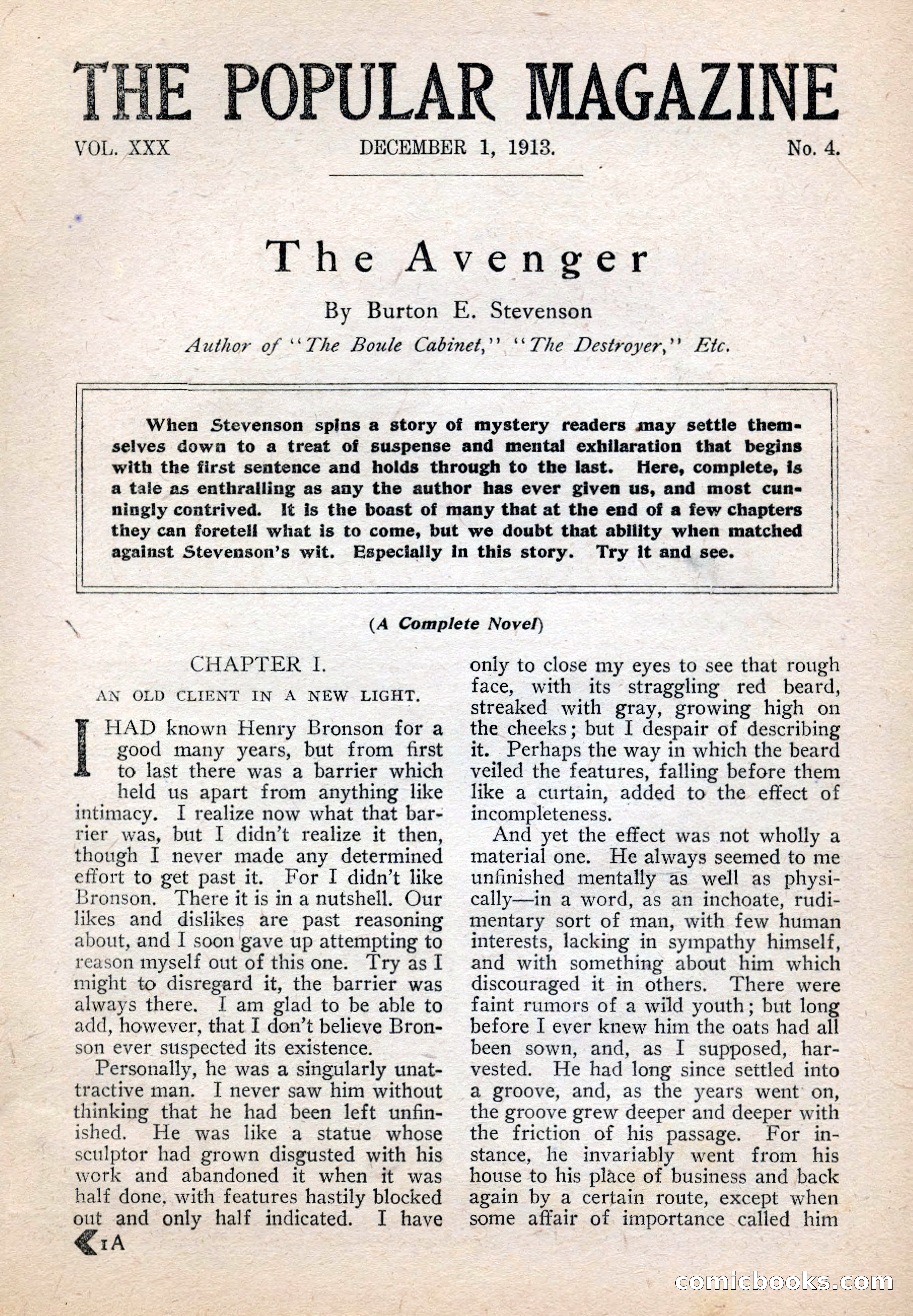 The Popular Magazine, Vol. 30, No. 4 — page 11 of 268