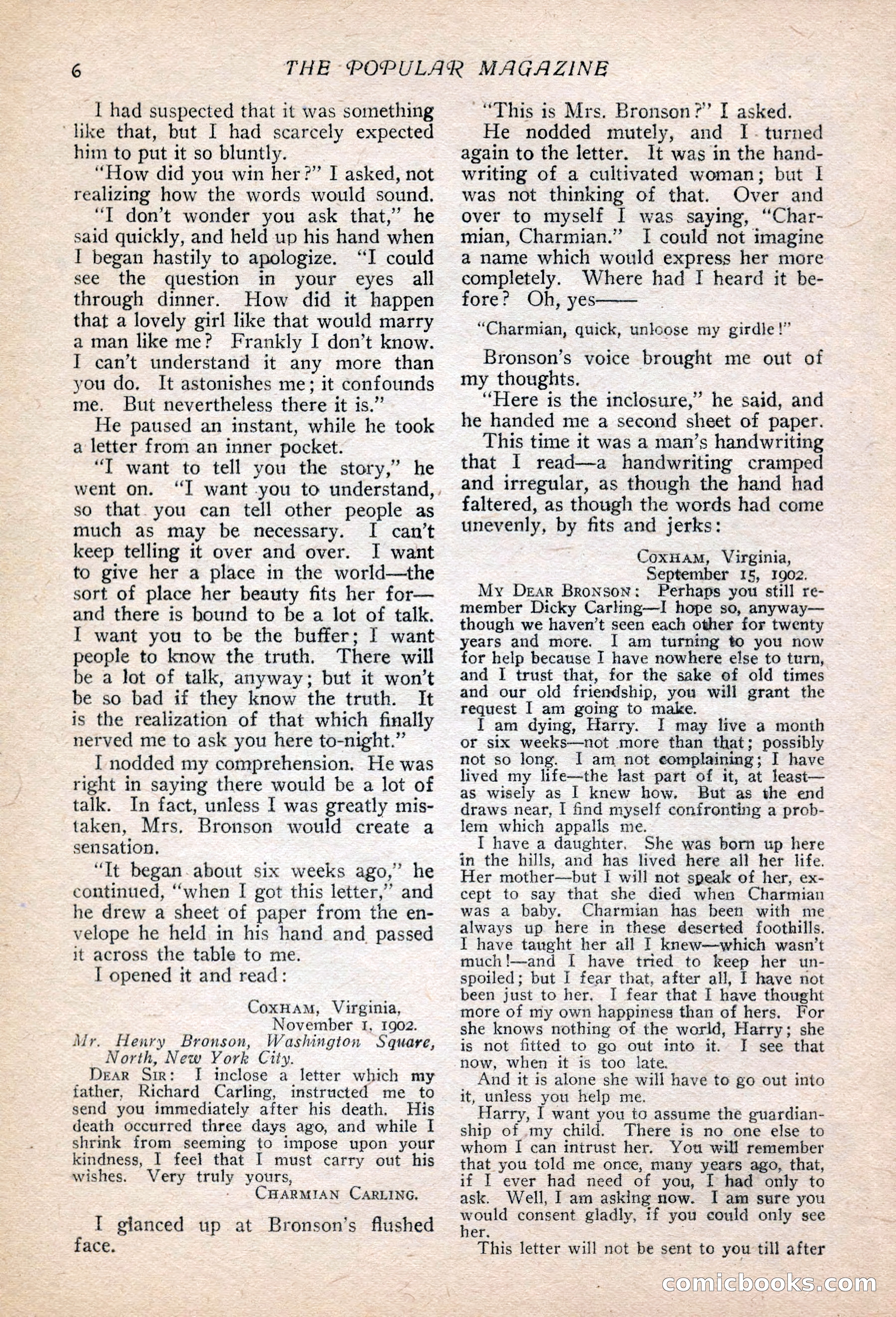 The Popular Magazine, Vol. 30, No. 4 — page 16 of 268