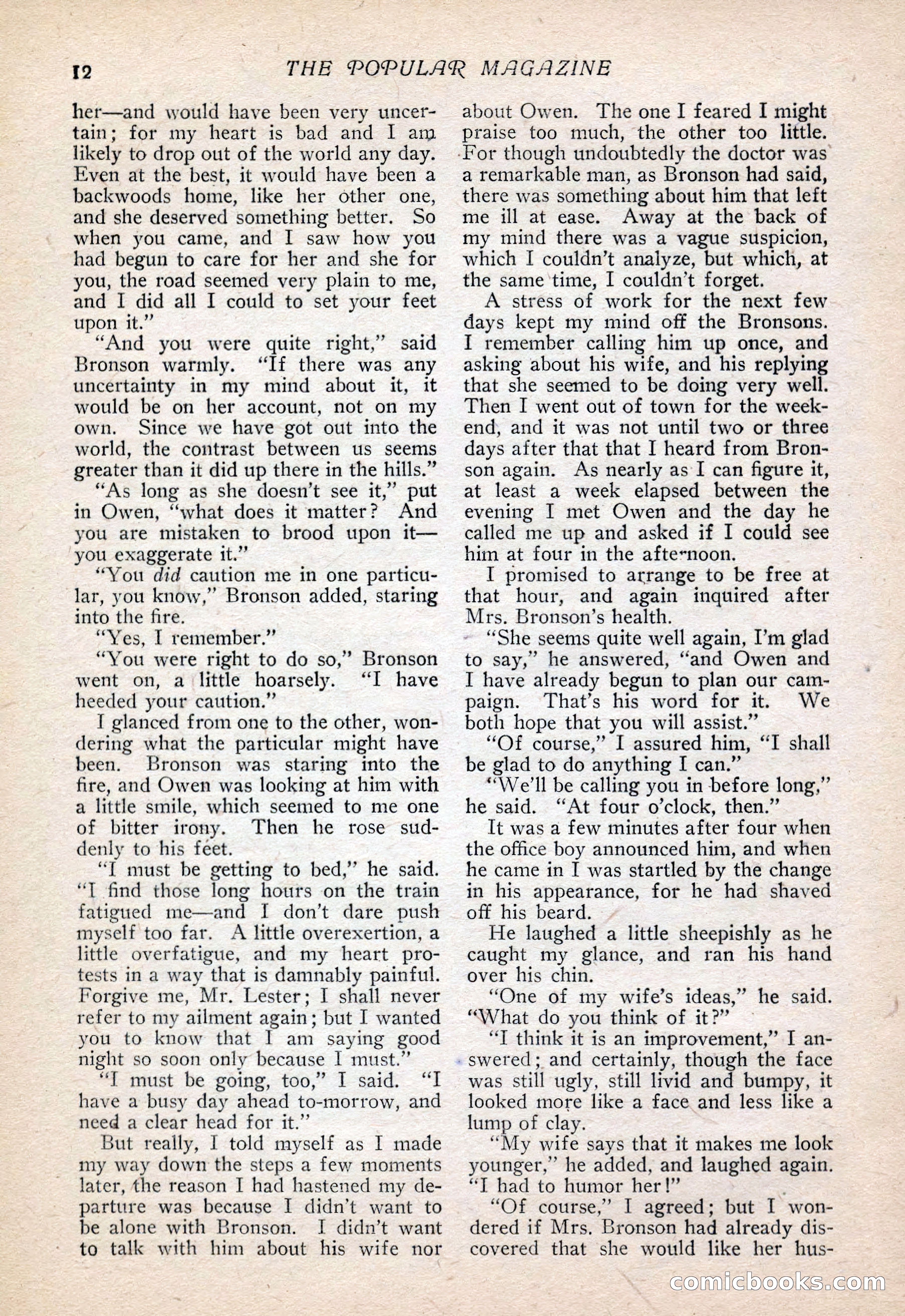 The Popular Magazine, Vol. 30, No. 4 — page 22 of 268
