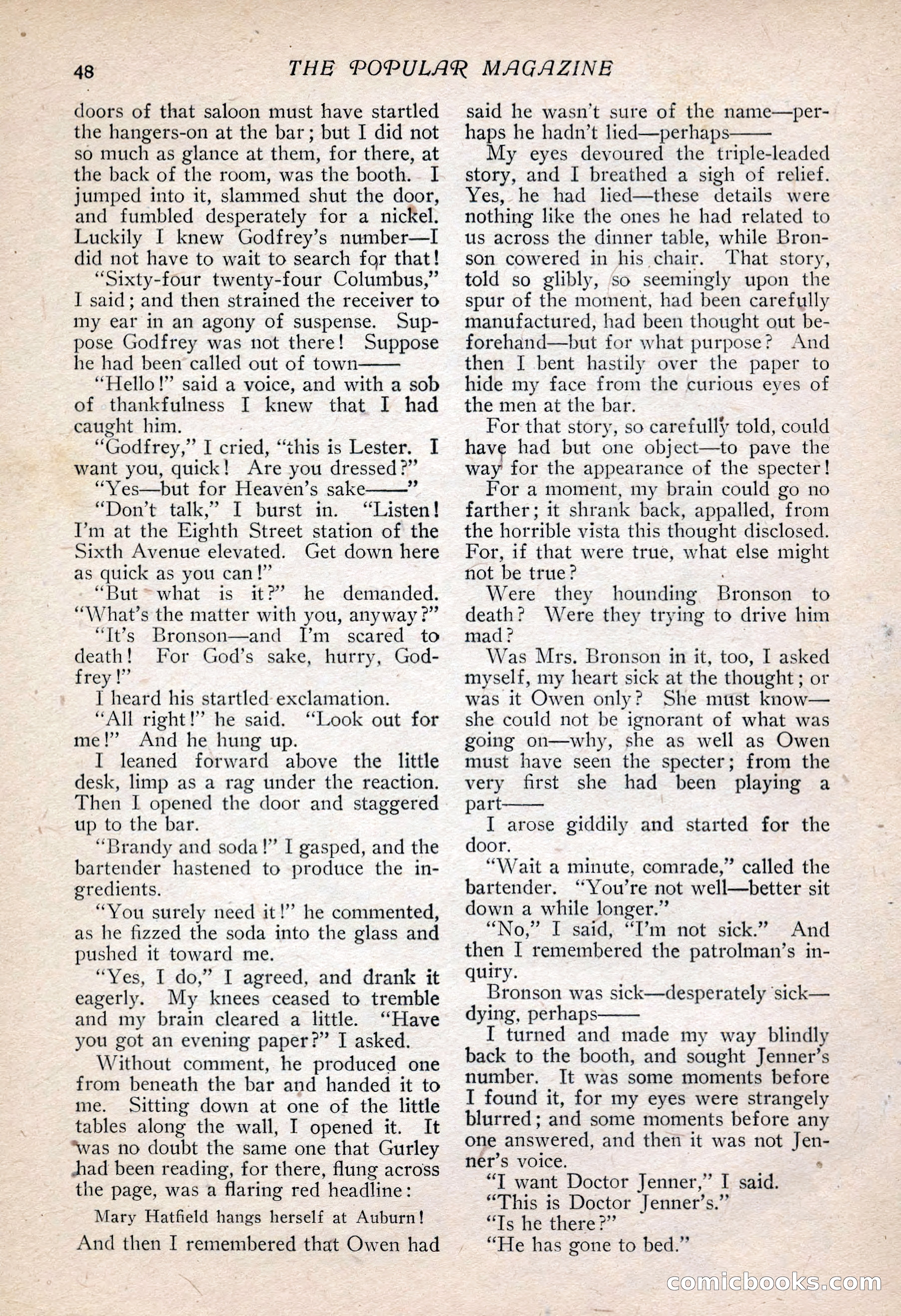 The Popular Magazine, Vol. 30, No. 4 — page 58 of 268