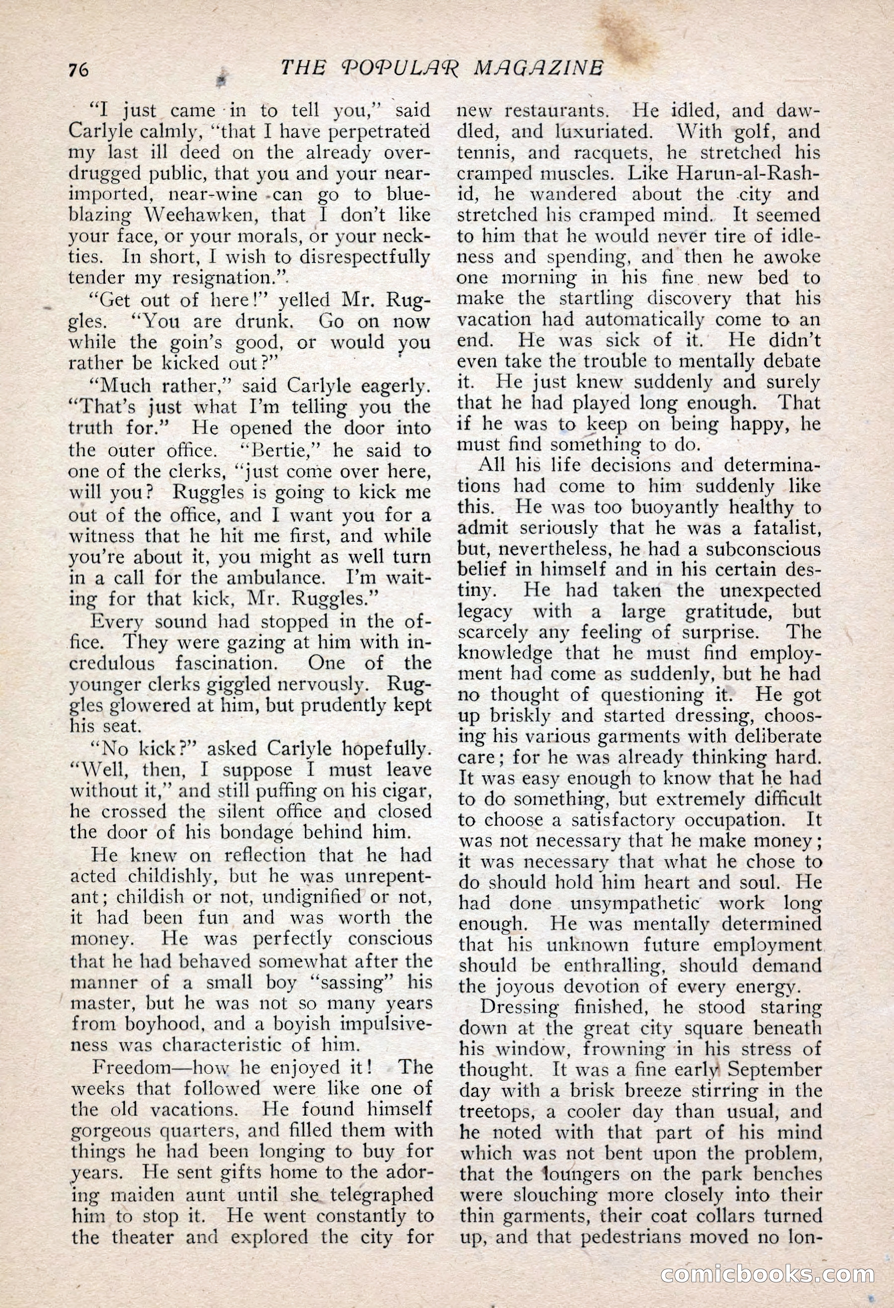 The Popular Magazine, Vol. 30, No. 4 — page 86 of 268