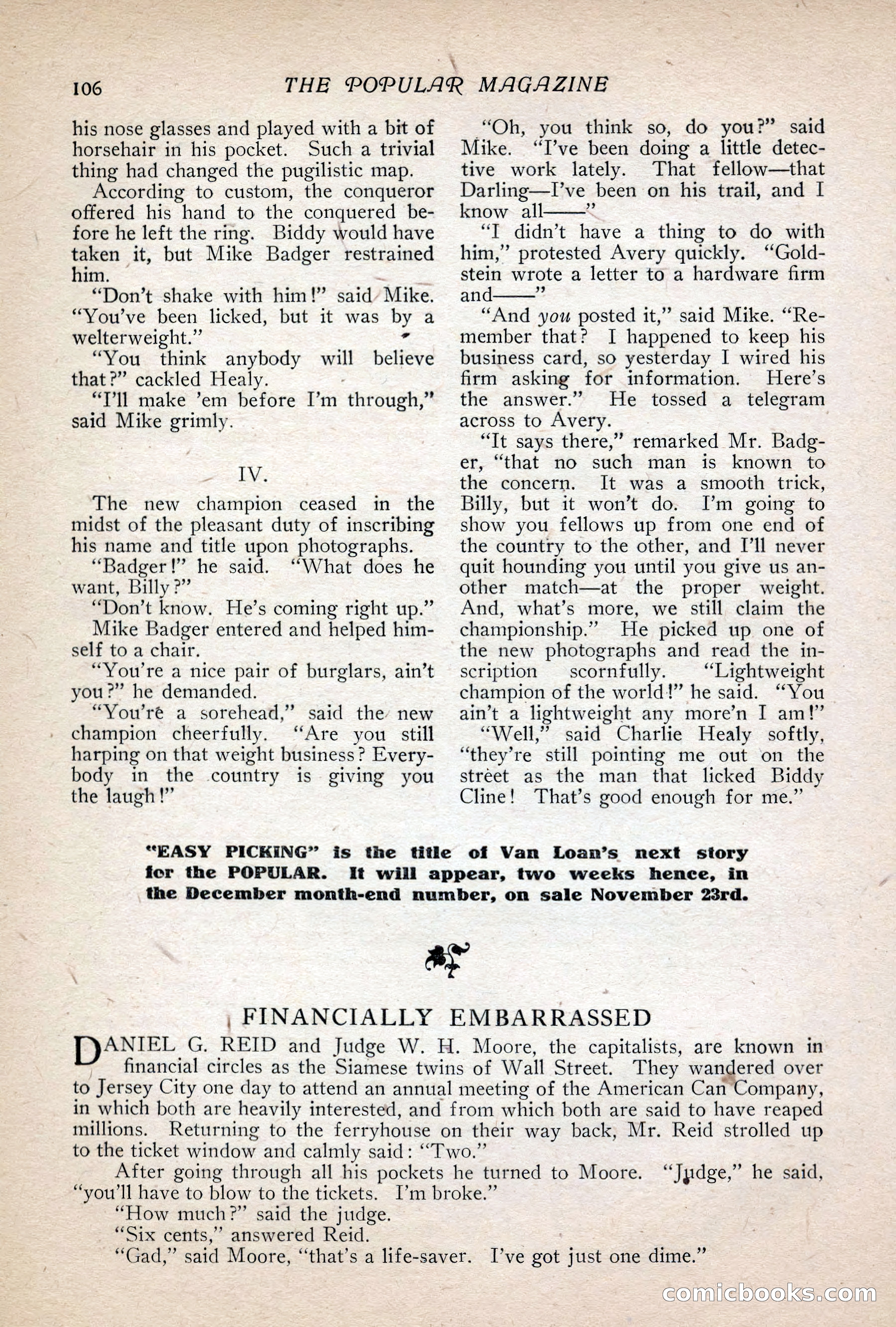 The Popular Magazine, Vol. 30, No. 4 — page 116 of 268