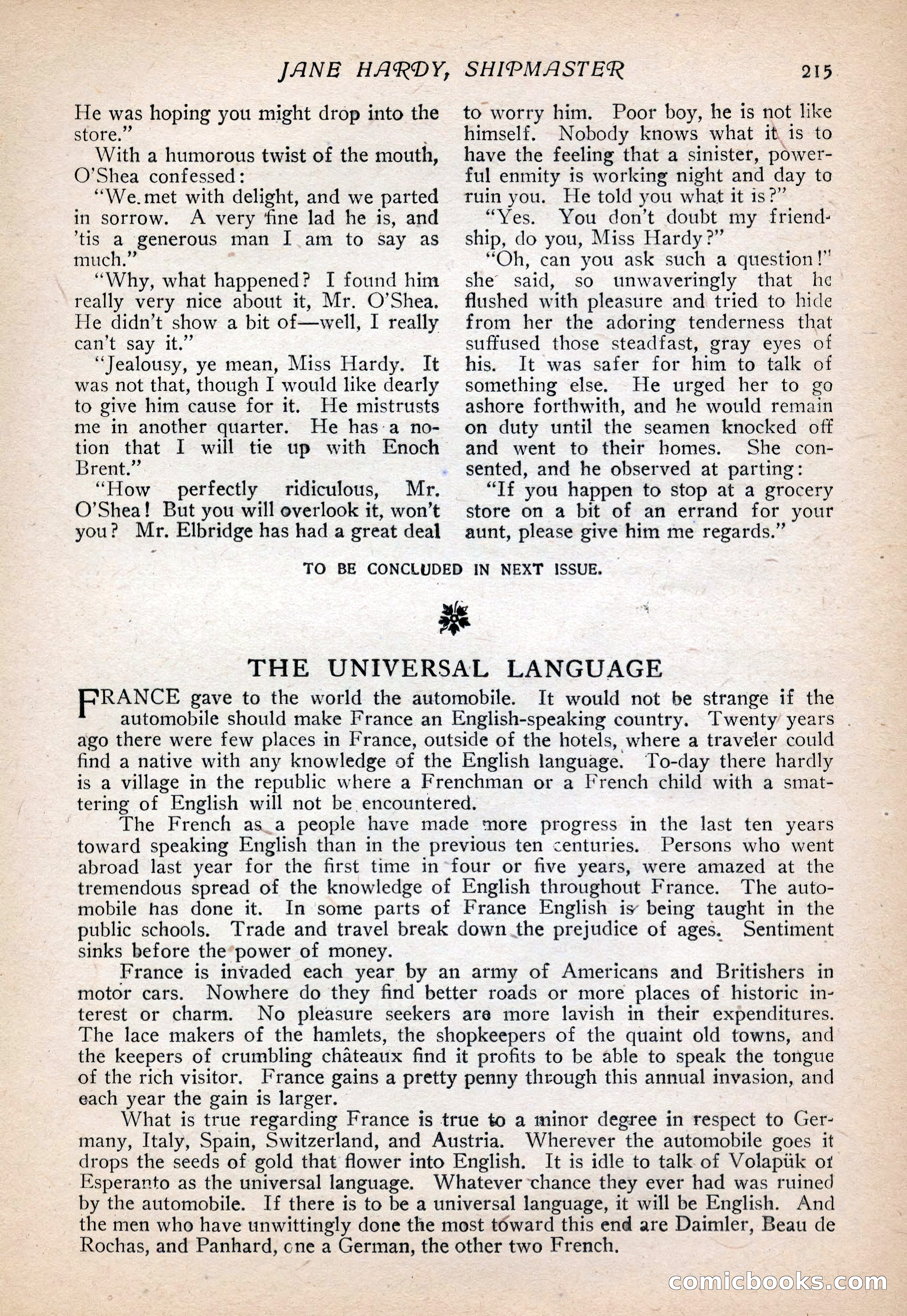 The Popular Magazine, Vol. 30, No. 4 — page 225 of 268