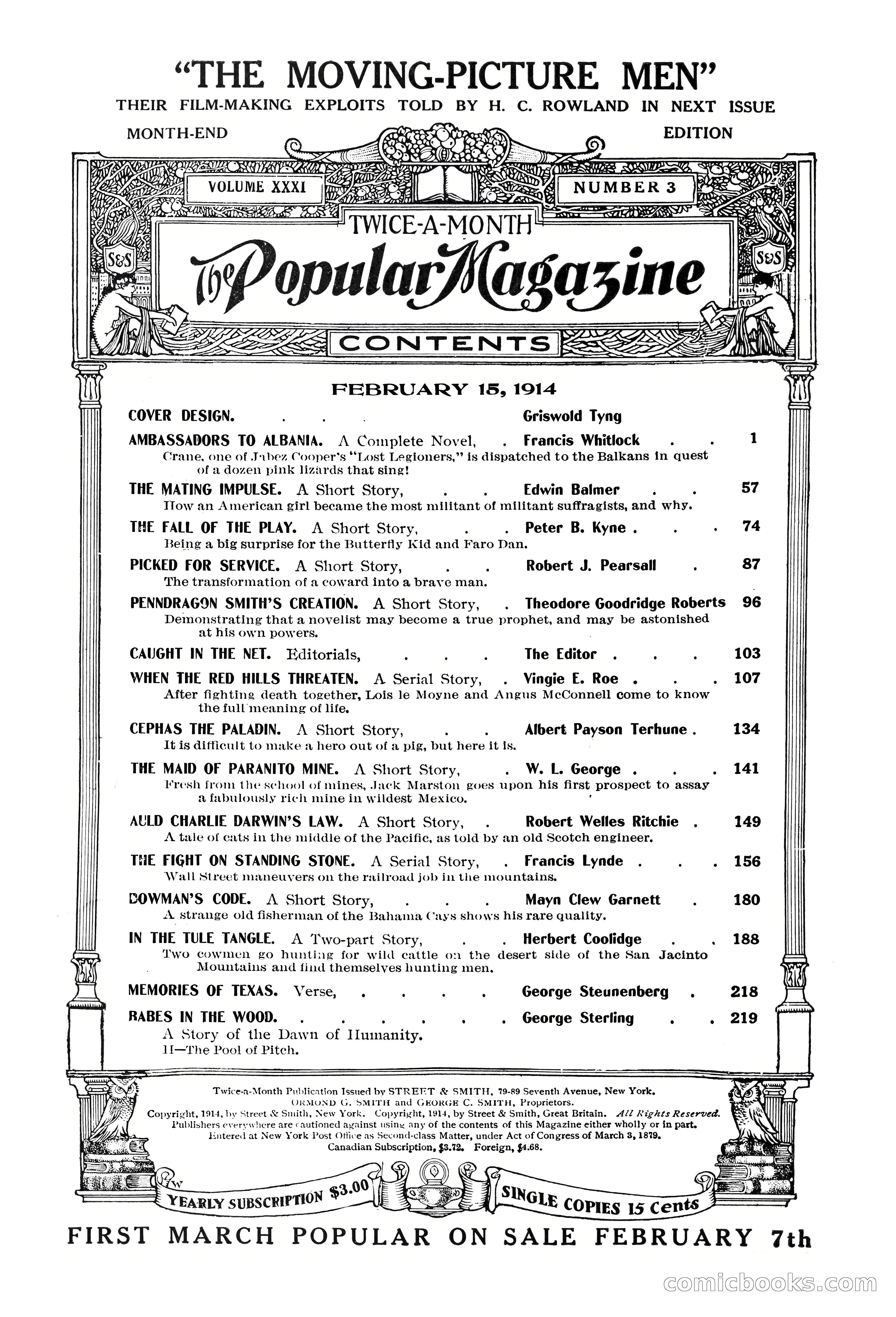 The Popular Magazine, Vol. 31, No. 3 — page 5 of 240