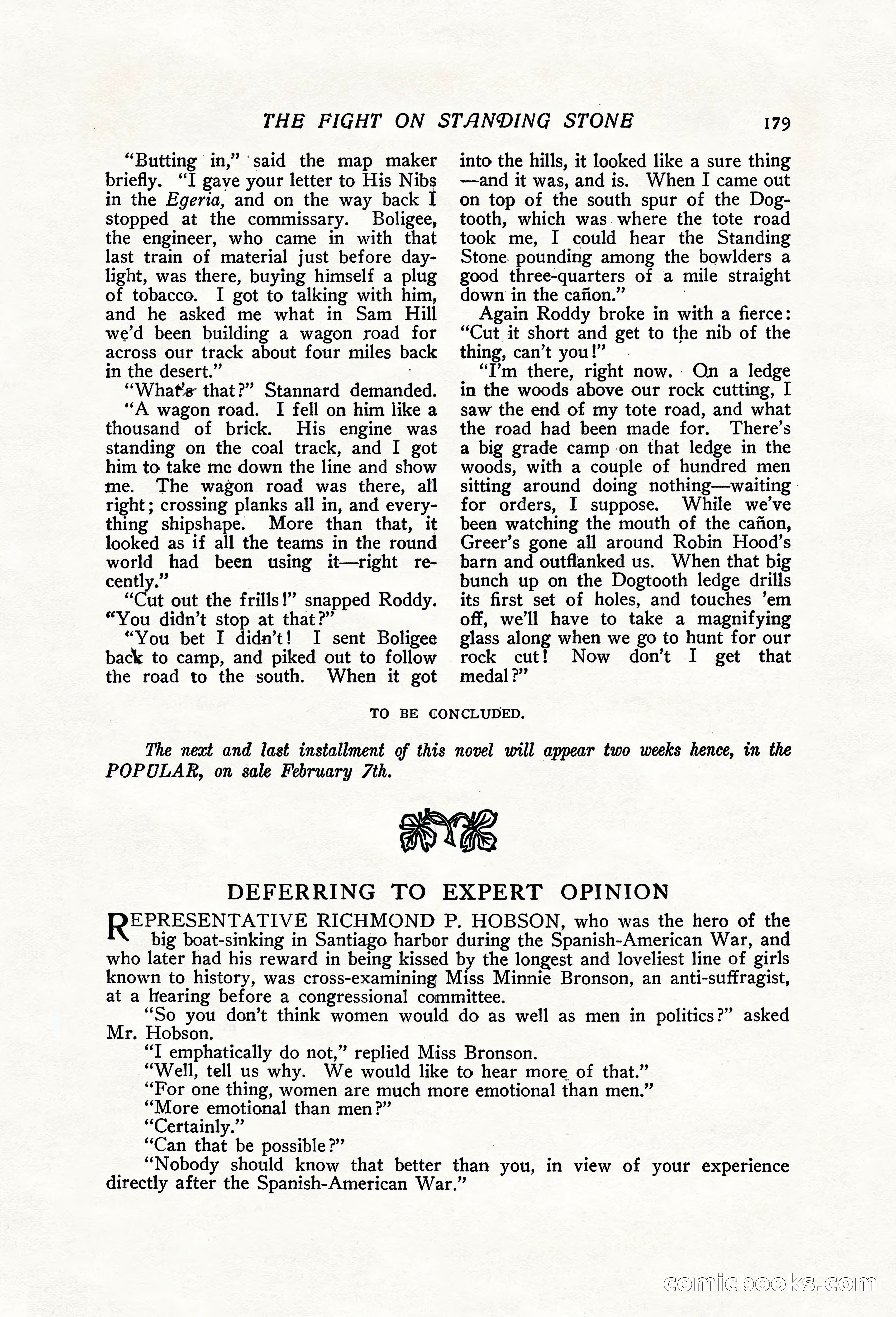 The Popular Magazine, Vol. 31, No. 3 — page 185 of 240