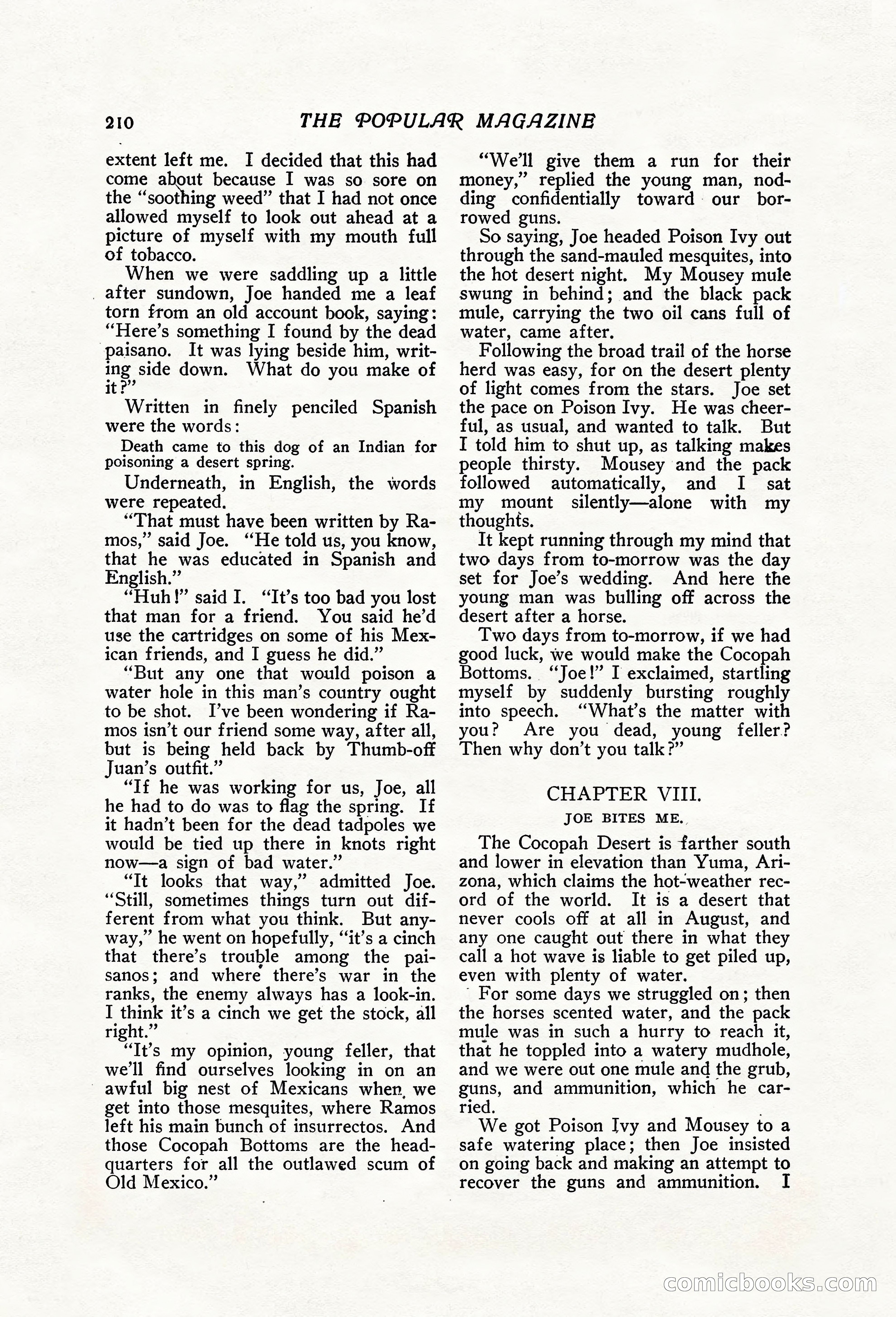 The Popular Magazine, Vol. 31, No. 3 — page 216 of 240