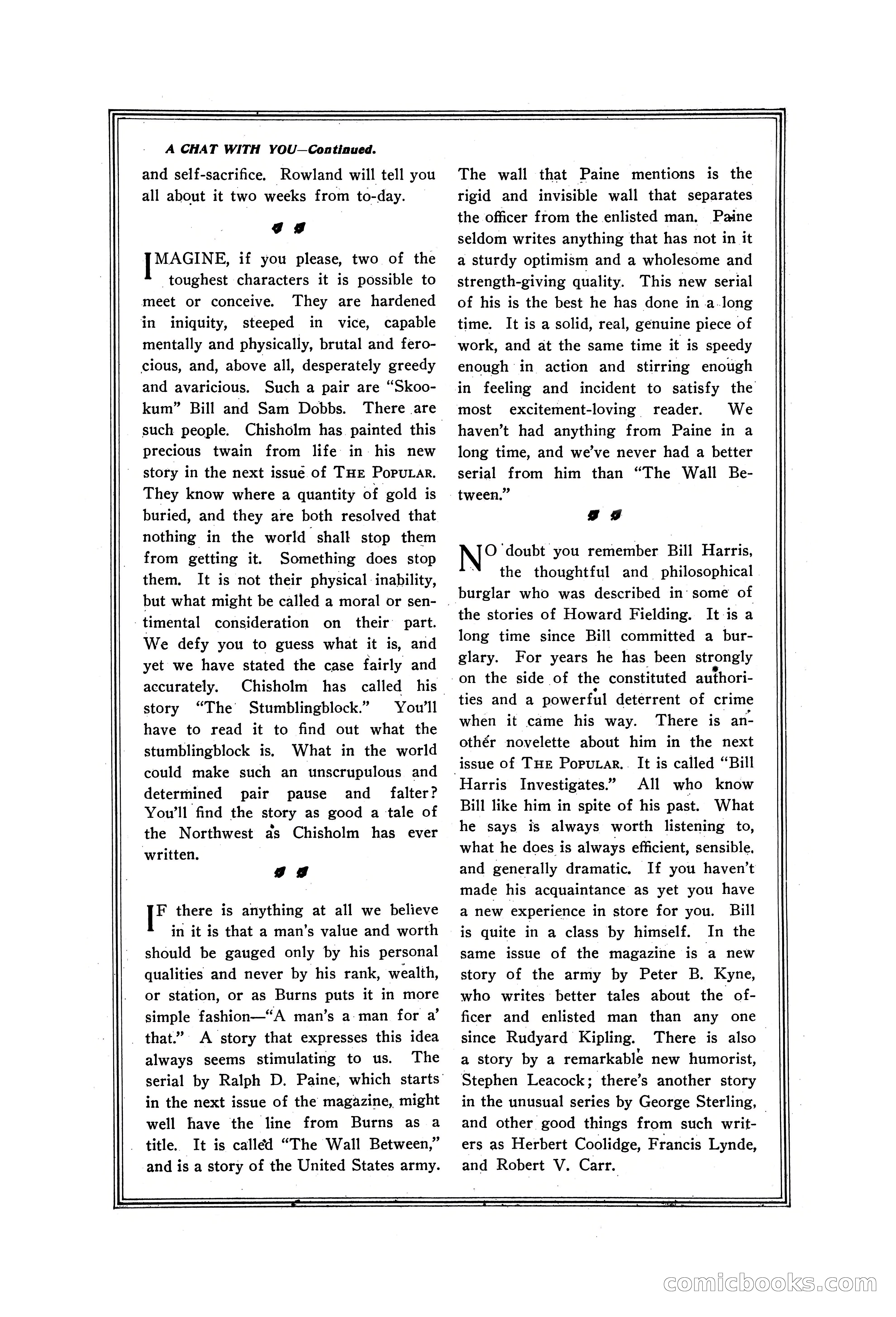 The Popular Magazine, Vol. 31, No. 3 — page 232 of 240