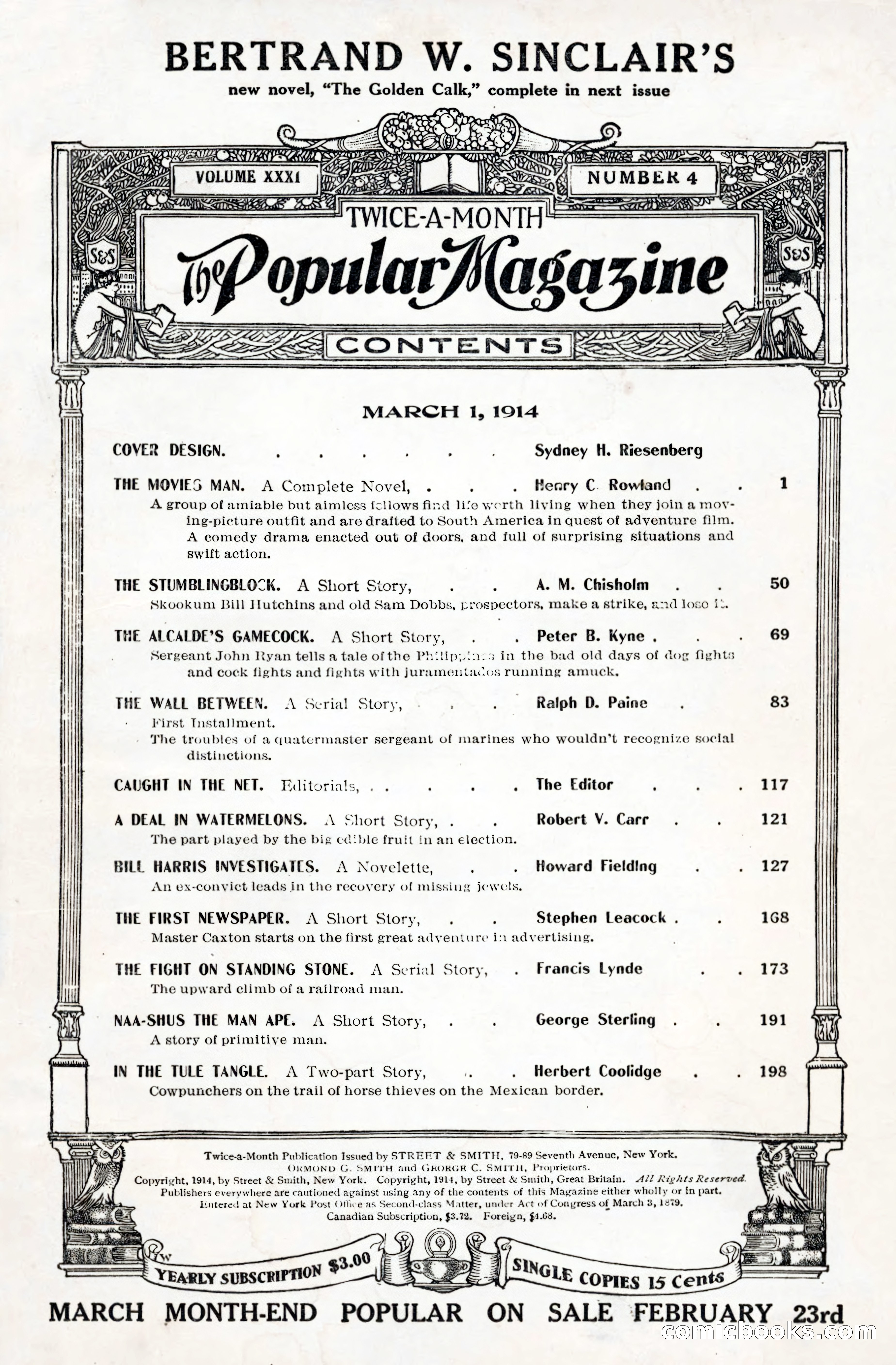 The Popular Magazine, Vol. 31, No. 4 — page 2 of 263
