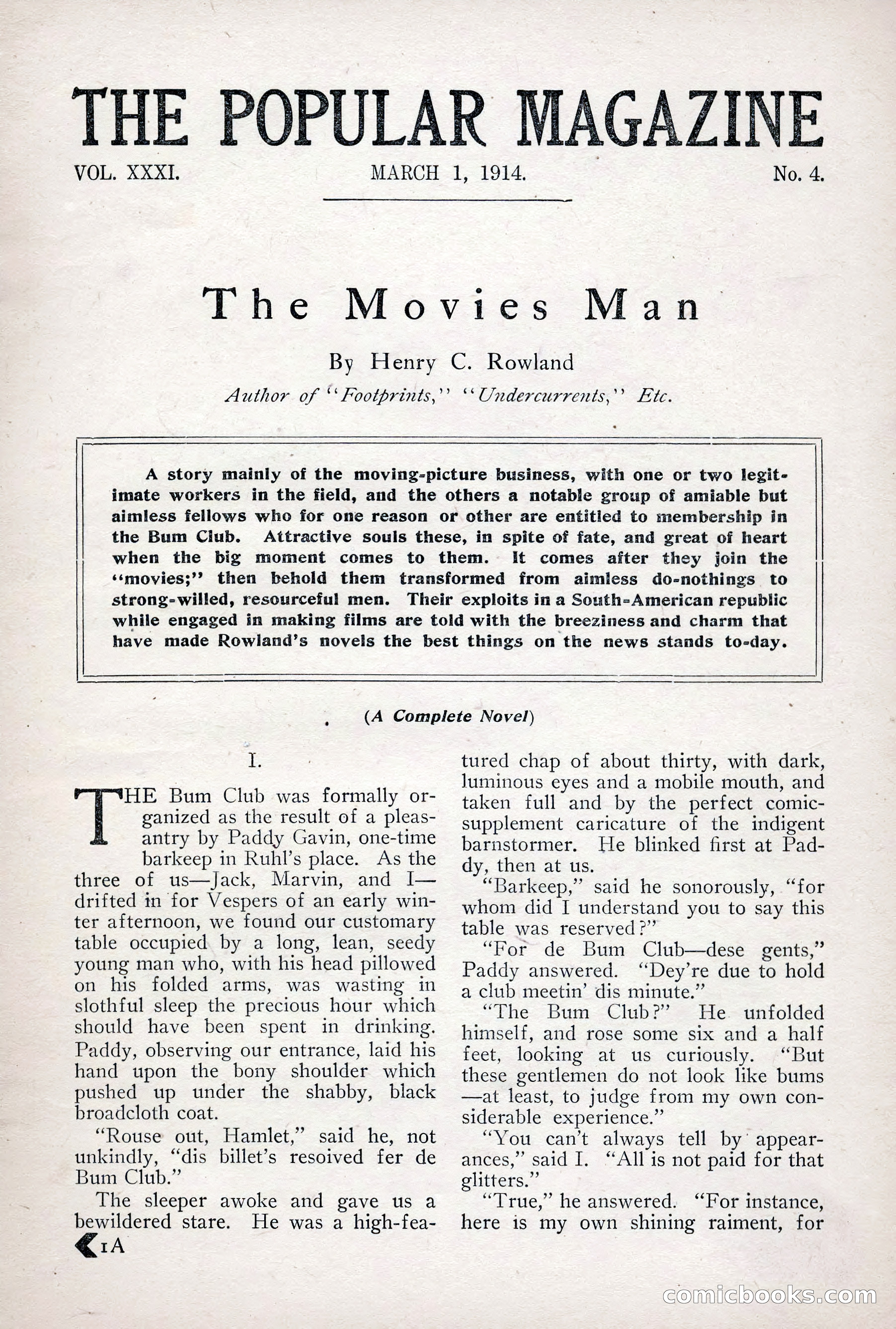 The Popular Magazine, Vol. 31, No. 4 — page 4 of 263