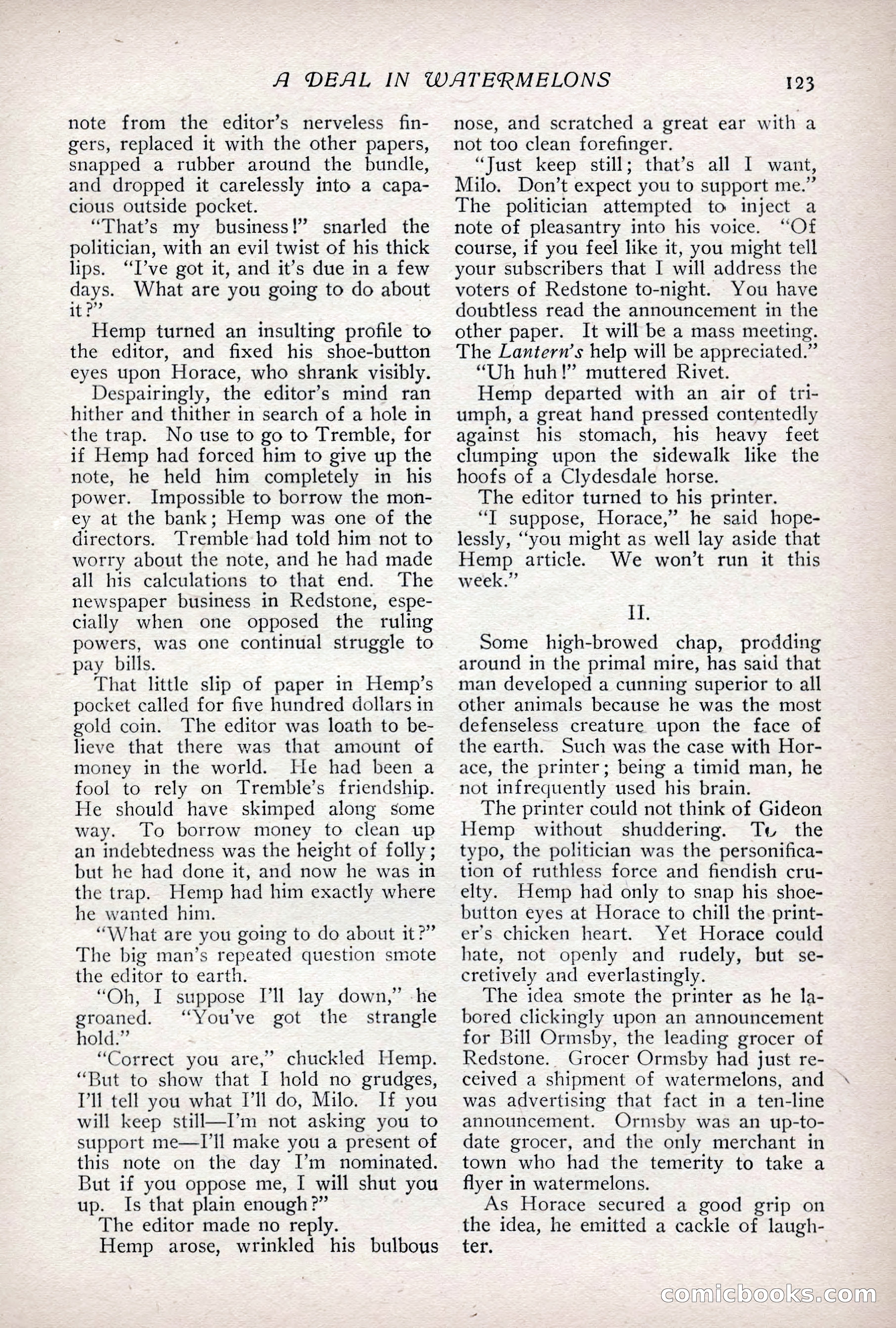 The Popular Magazine, Vol. 31, No. 4 — page 126 of 263